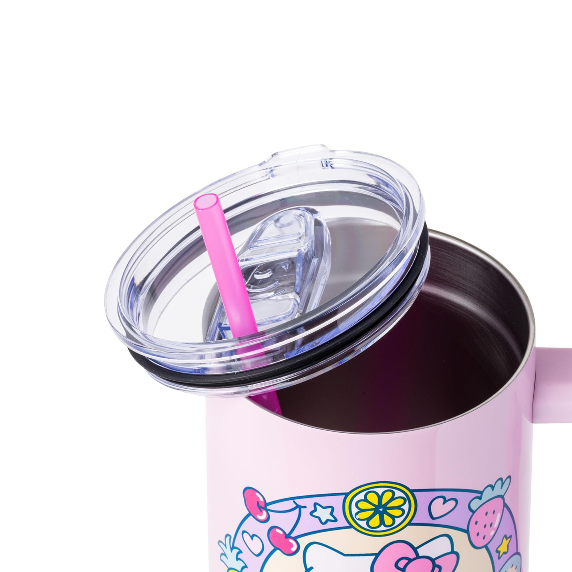 Hello Kitty 40oz Stainless Steel Travel Tumbler (Kawaii Fruit) - 图片 4