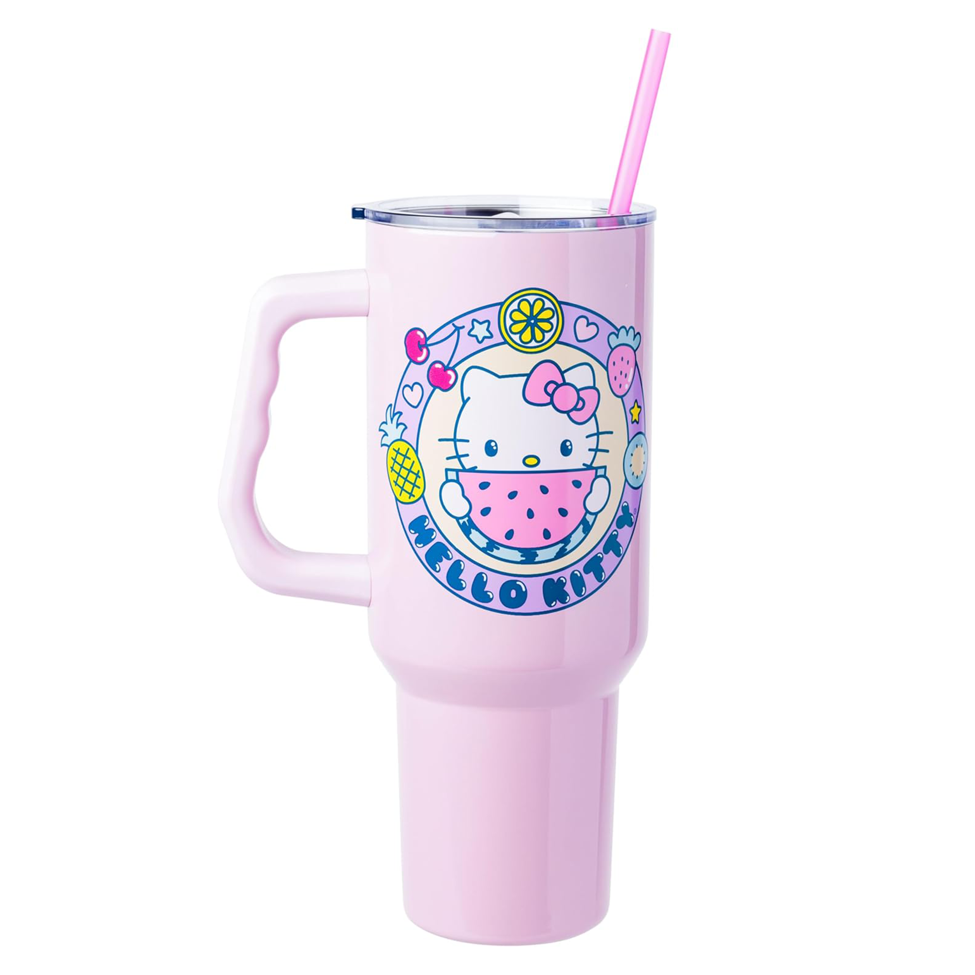 Hello Kitty 40oz Stainless Steel Travel Tumbler (Kawaii Fruit) - 图片 5