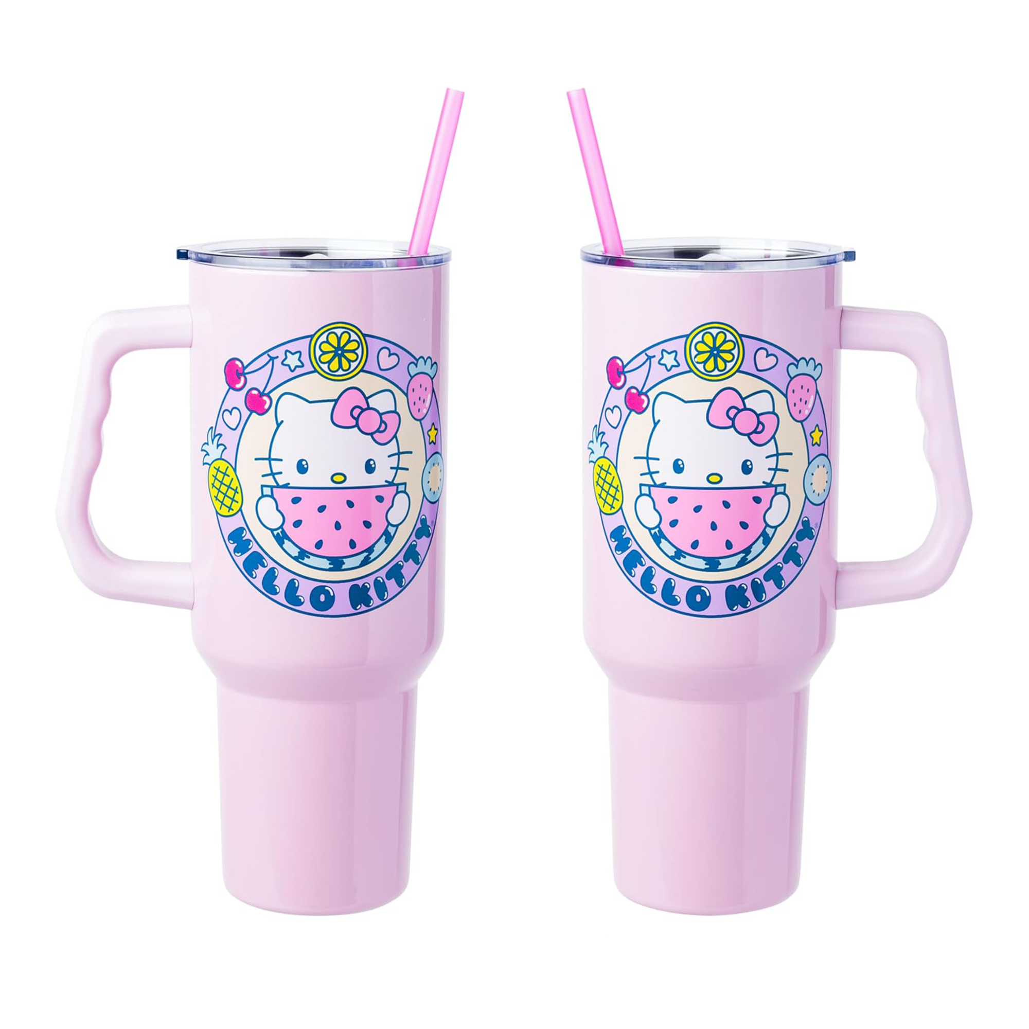 Hello Kitty 40oz Stainless Steel Travel Tumbler (Kawaii Fruit) - 图片 3