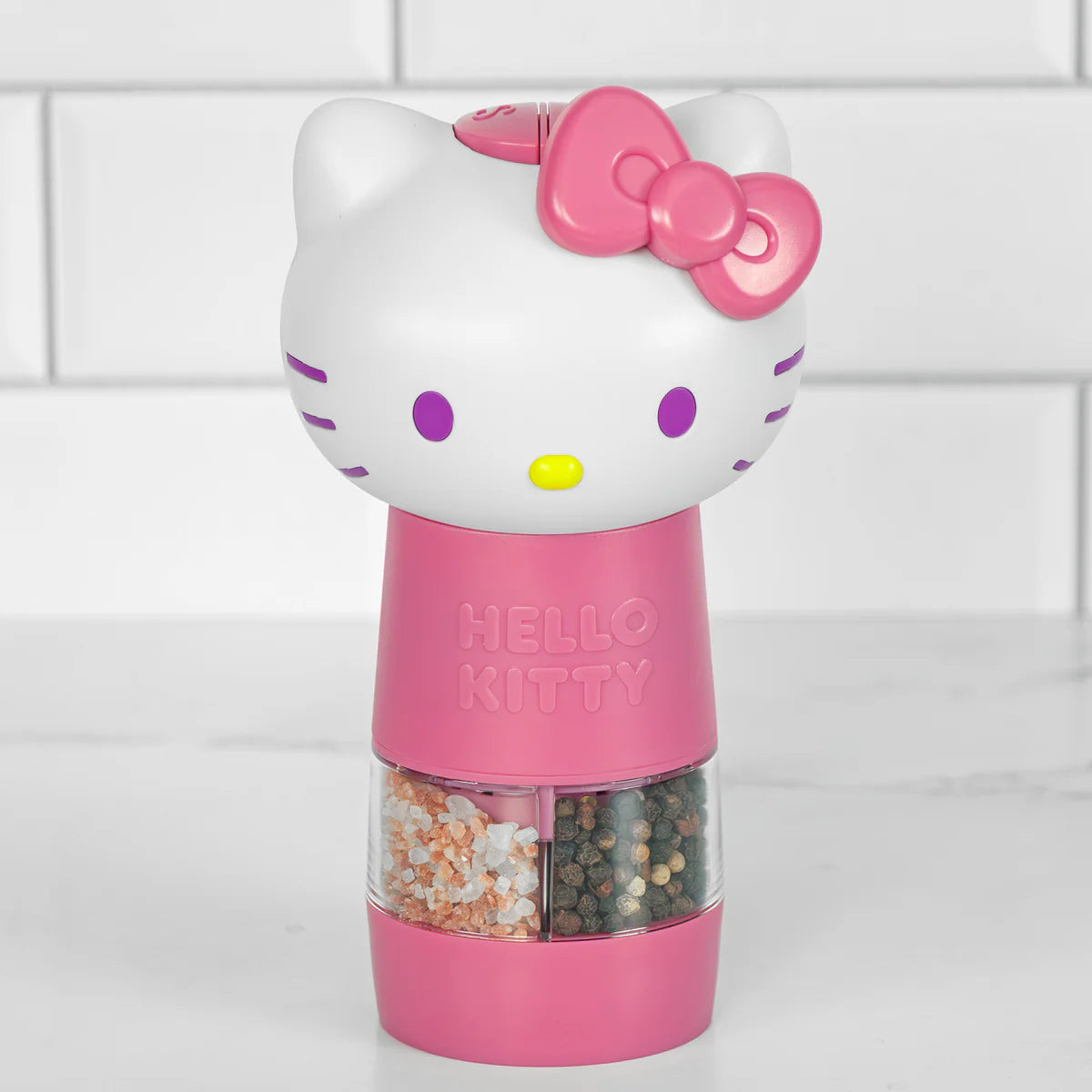 Hello Kitty One-Touch Salt & Pepper Grinder