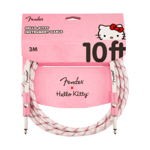 Hello Kitty x Fender White/Pink Woven Cable