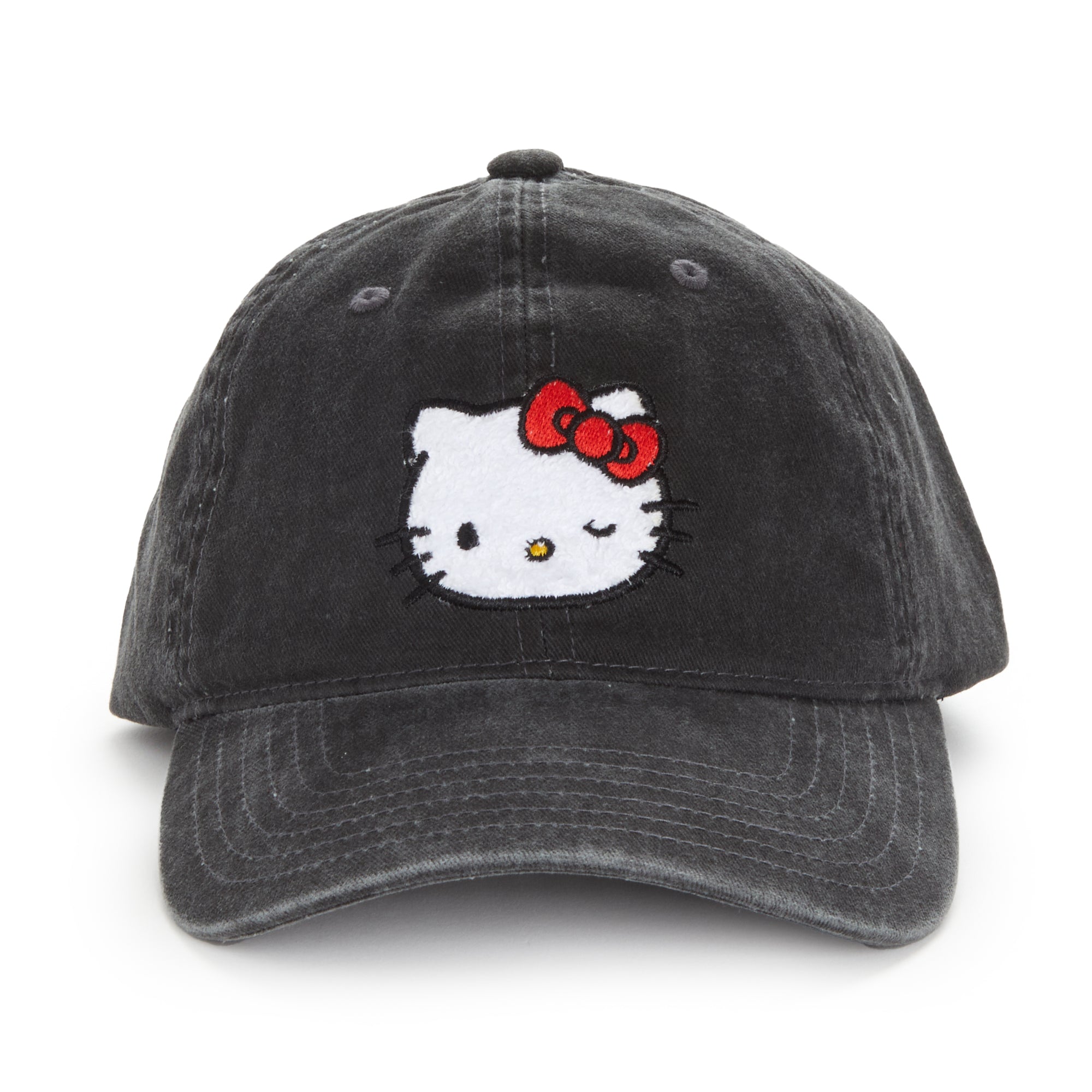 Hello Kitty Retro Pigment Wash Cap (Black)