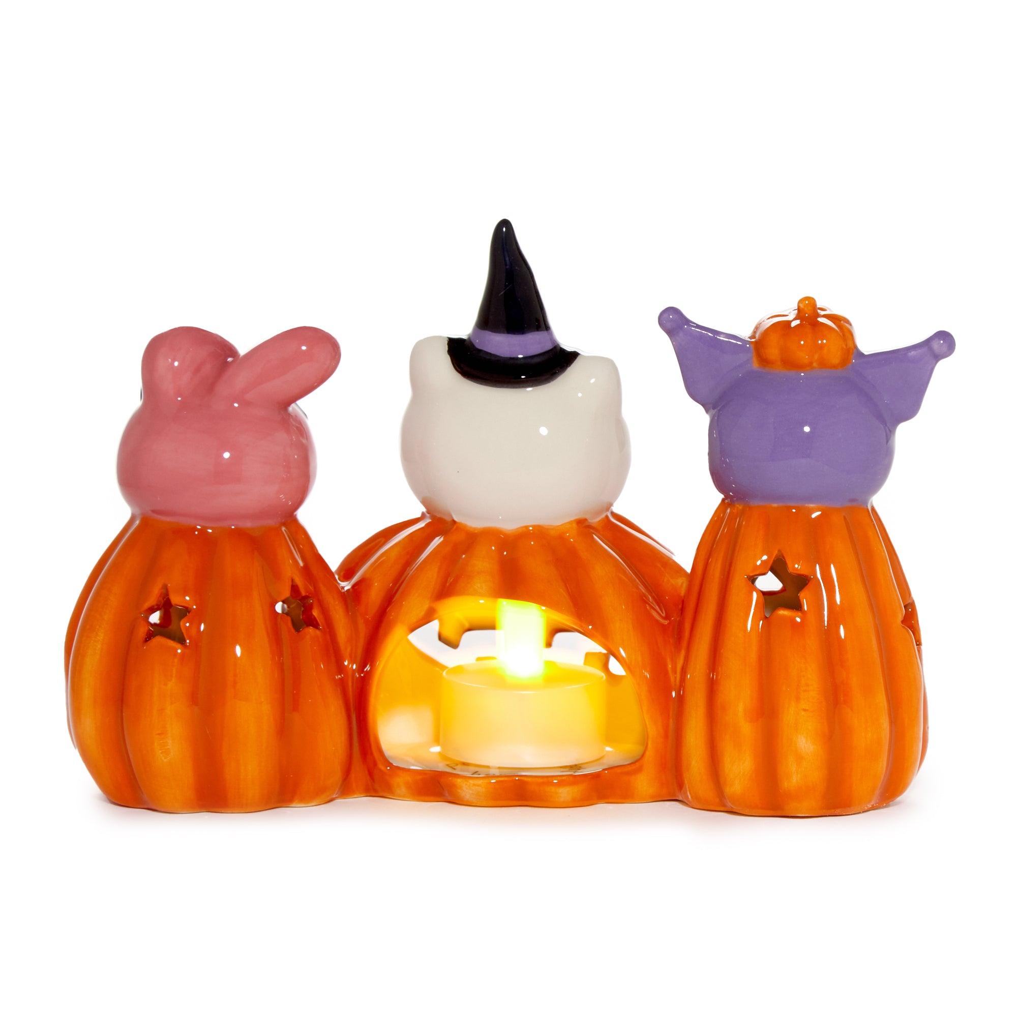 Hello Kitty and Friends Costume Pumpkin Ceramic Candle House - 图片 2
