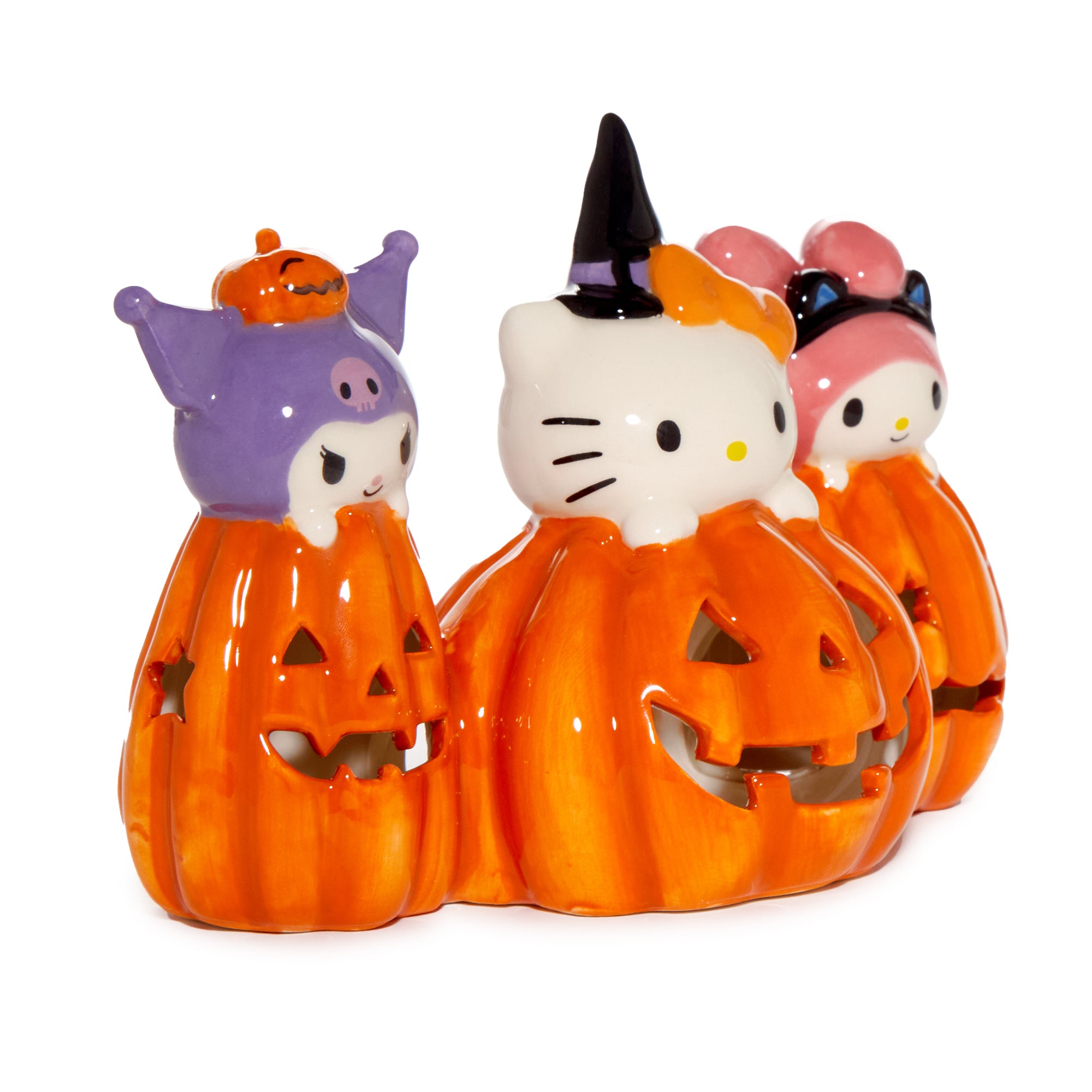 Hello Kitty and Friends Costume Pumpkin Ceramic Candle House - 图片 3