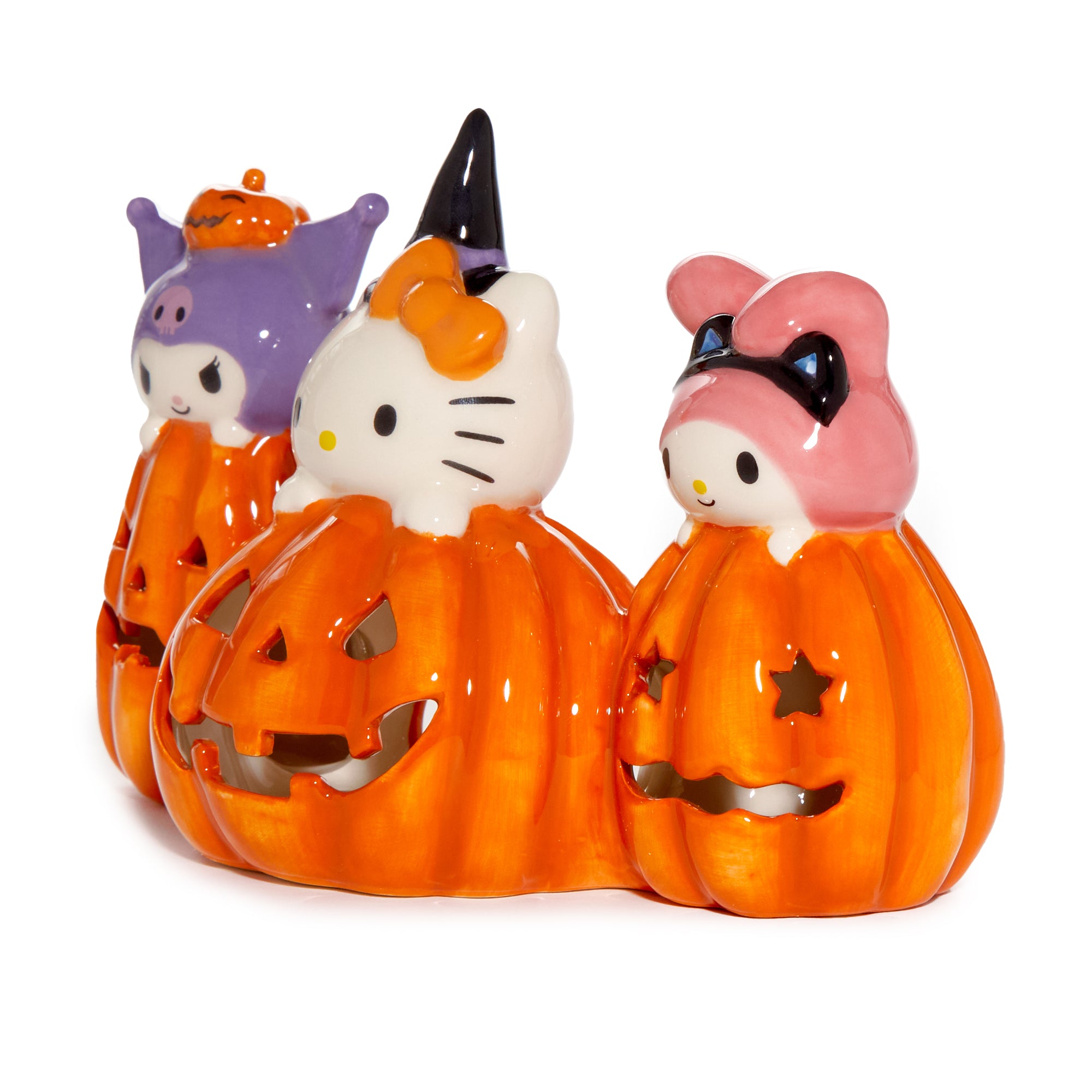 Hello Kitty and Friends Costume Pumpkin Ceramic Candle House - 图片 4
