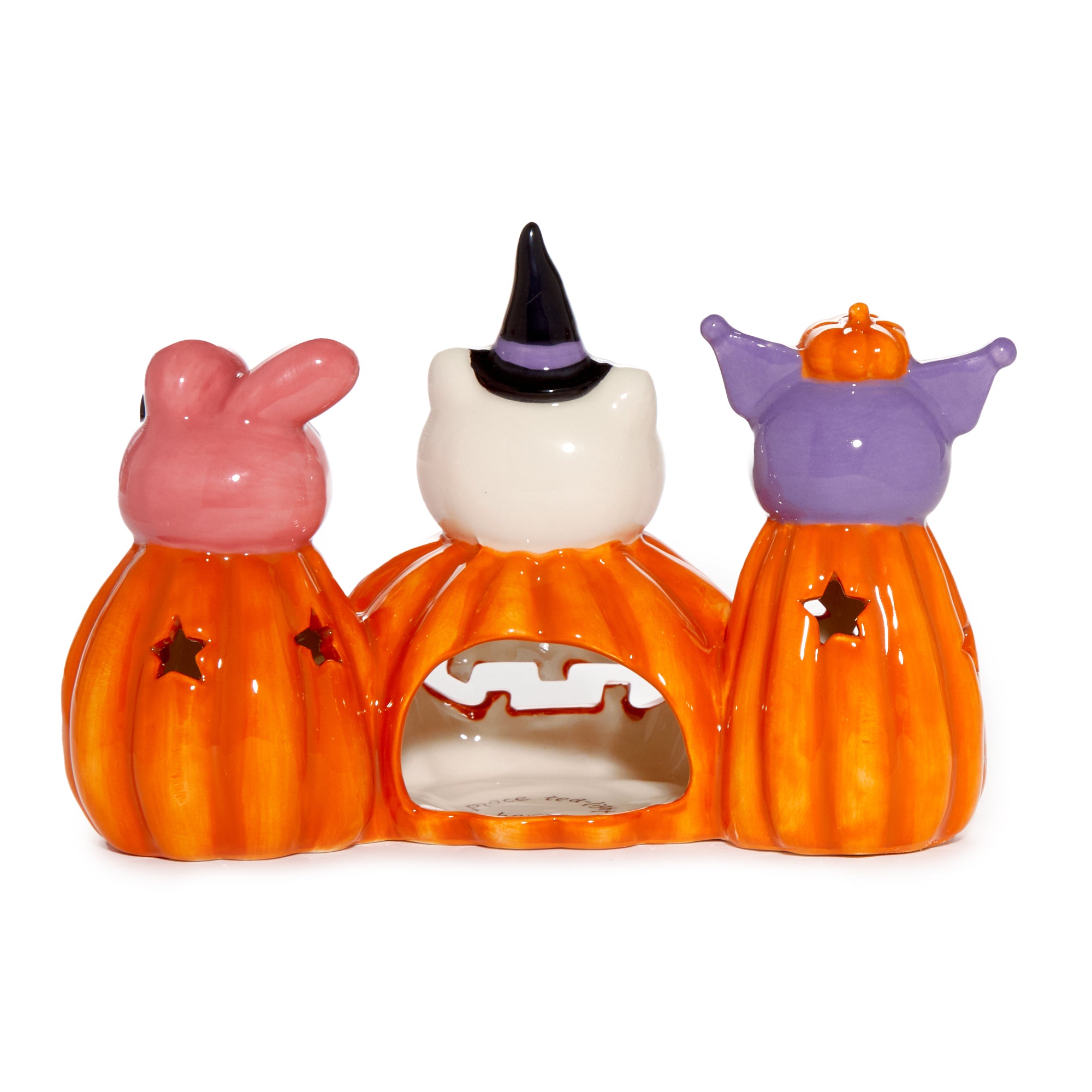 Hello Kitty and Friends Costume Pumpkin Ceramic Candle House - 图片 5