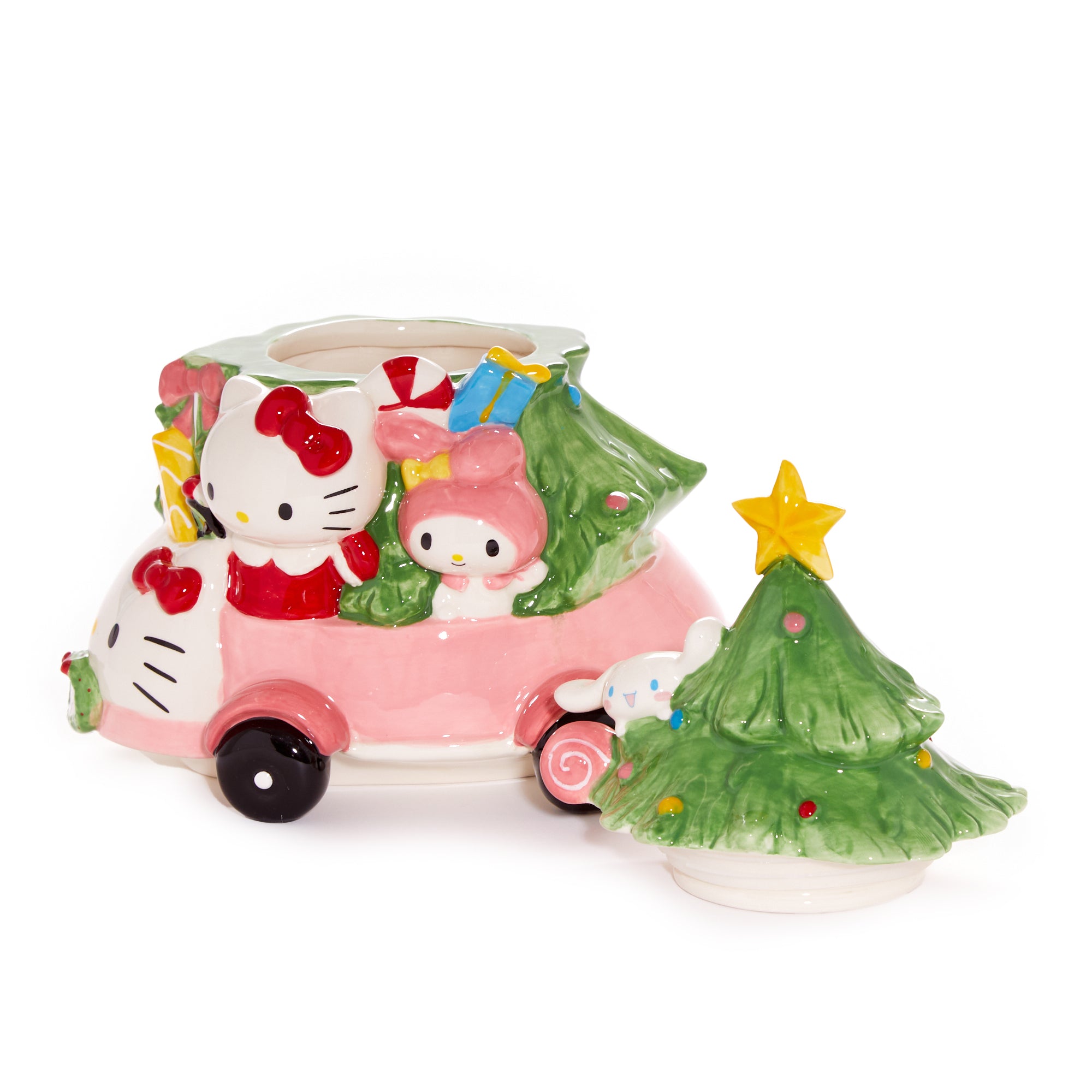 Hello Kitty and Friends Holiday Ceramic Joy Ride Cookie Jar - 图片 2