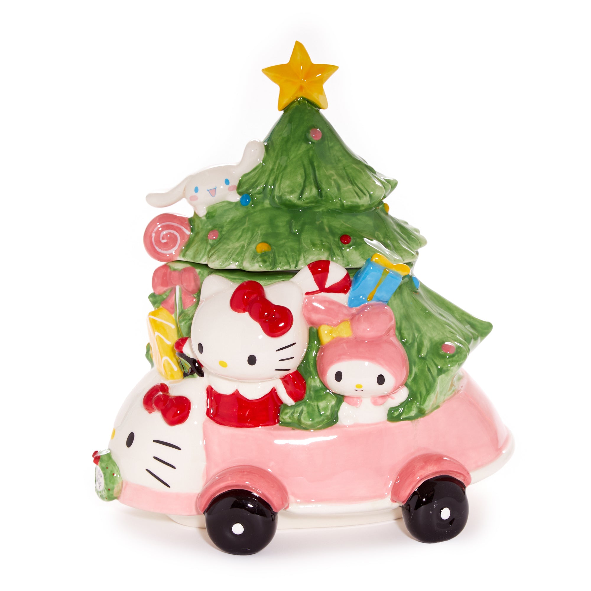 Hello Kitty and Friends Holiday Ceramic Joy Ride Cookie Jar - 图片 6