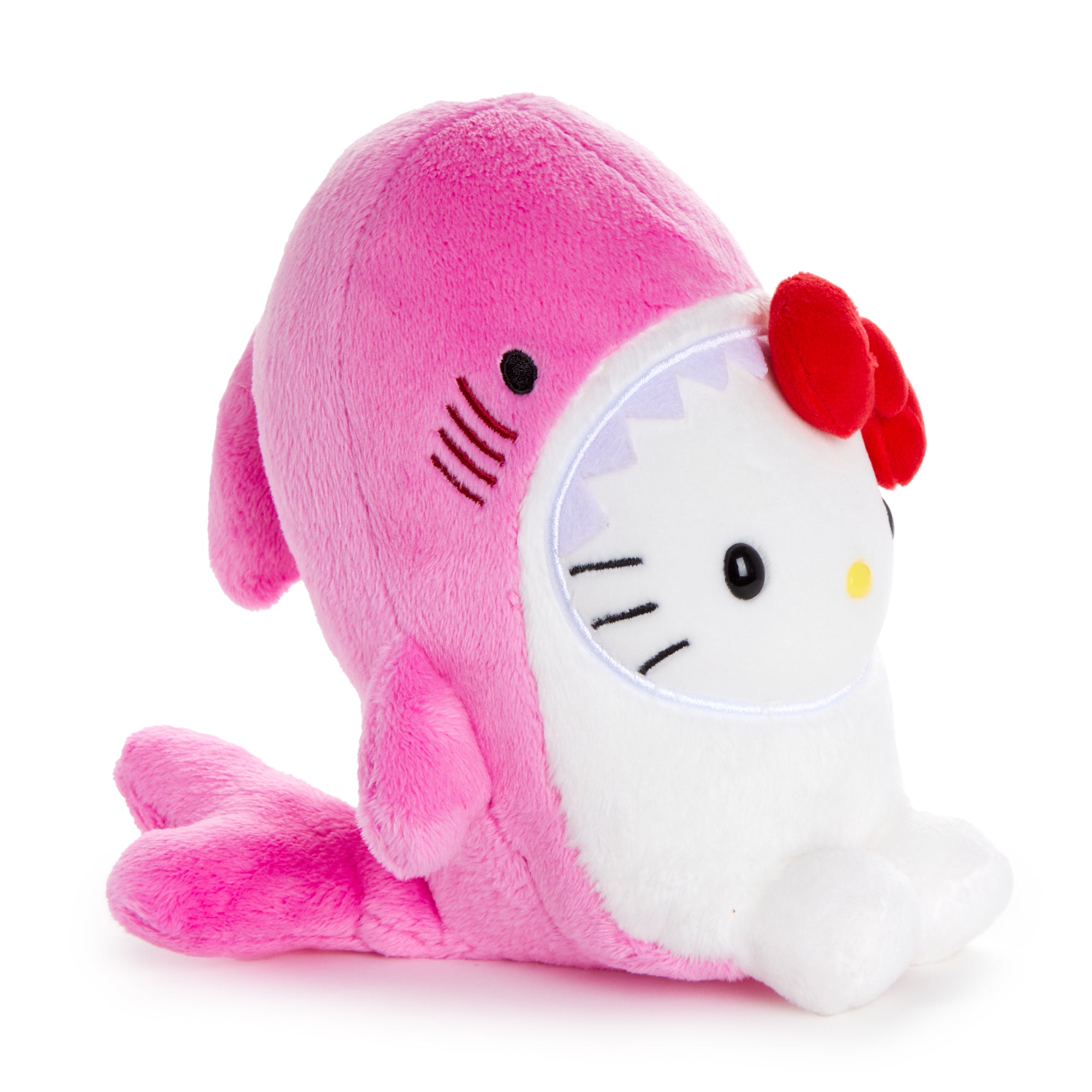 Hello Kitty Hibiscus Pink Bean Doll Plush (Shark Series) - 图片 2