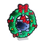 Hello Kitty 20" Holiday Wreath Decorative Ekkolight Infinity Light