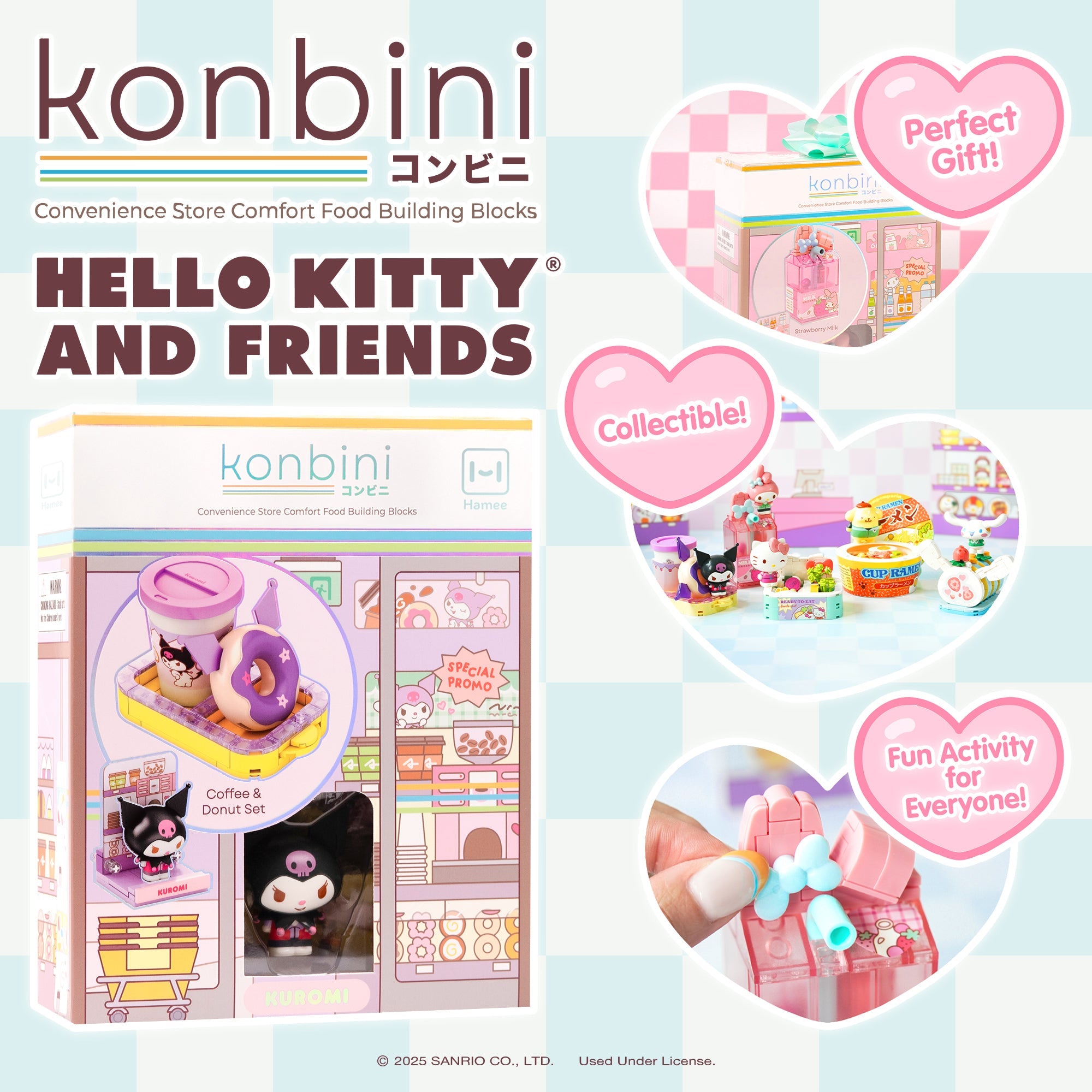Kuromi Konbini Building Blocks Set (Coffee & Donut Set) - 图片 4