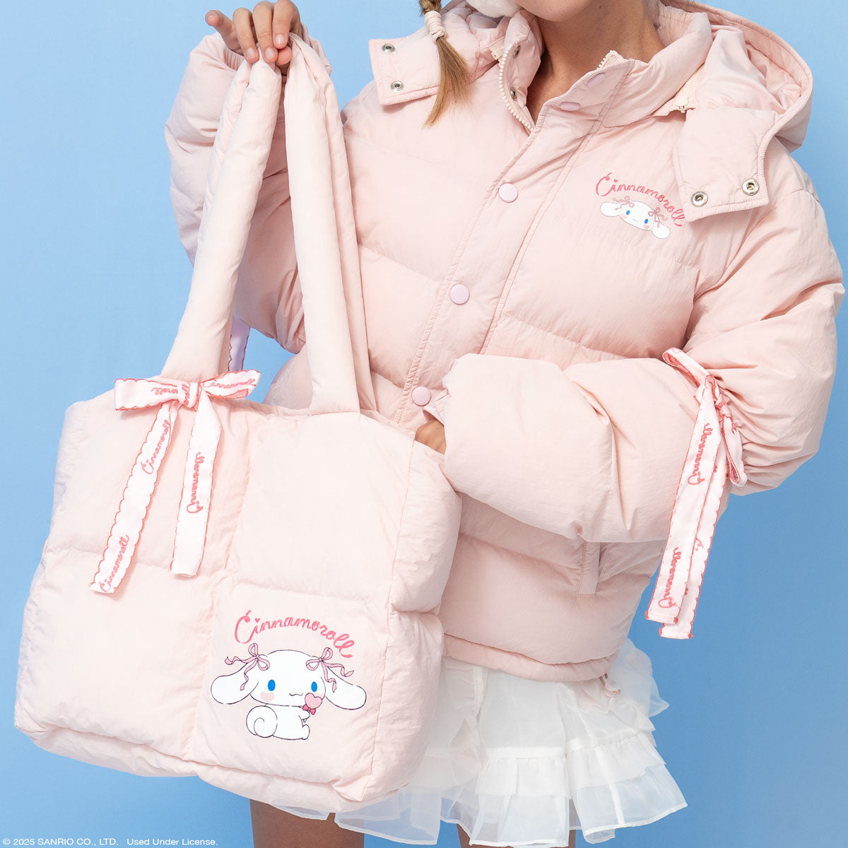 Cinnamoroll x JapanLA Bows Puffer Tote Bag - 图片 4