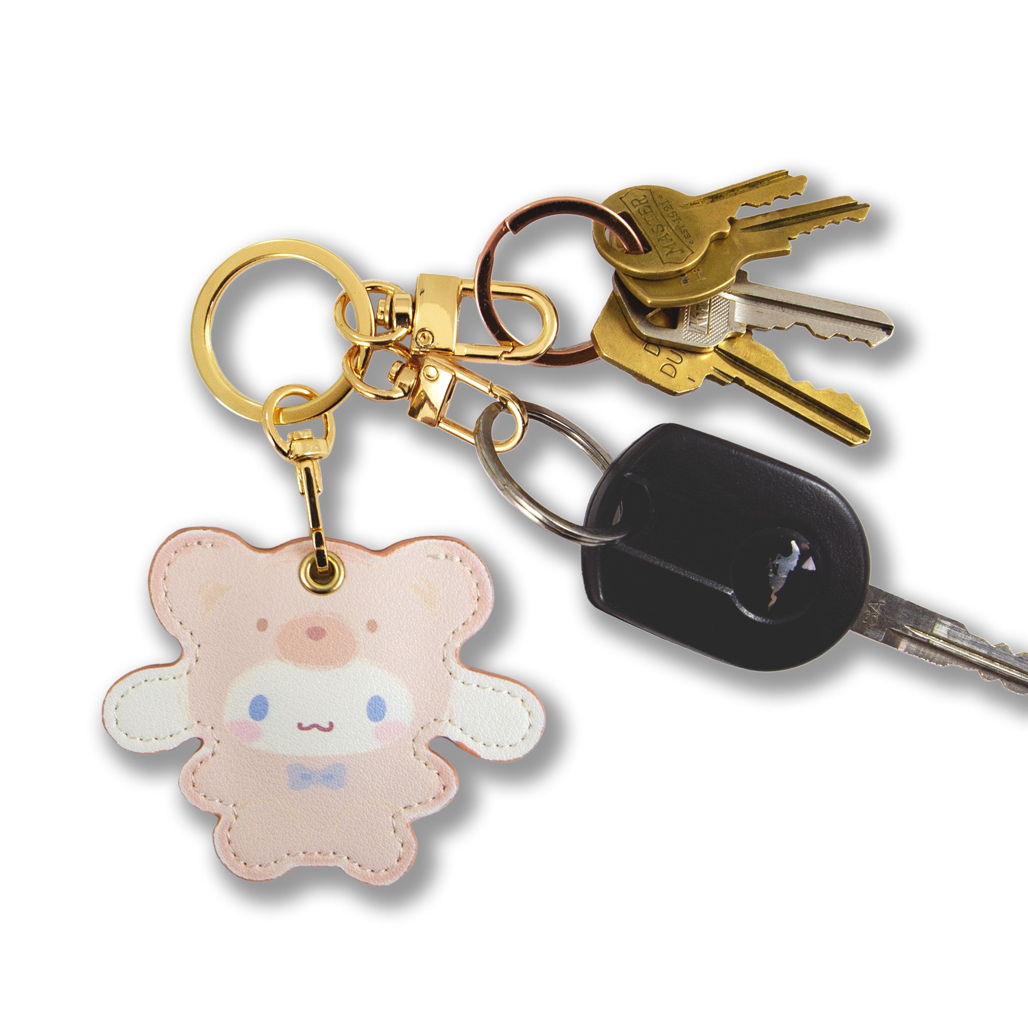 Cinnamoroll x Sonix AirTag Keychain (Latte Bears) - 图片 2