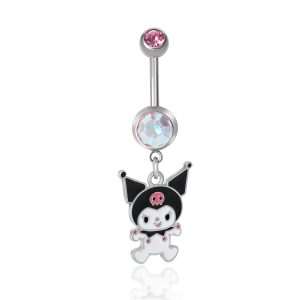 Kuromi Stainless Steel Belly Ring
