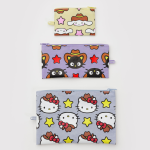 Hello Kitty and Friends x Baggu 3-pc Flat Pouch Set (Western)