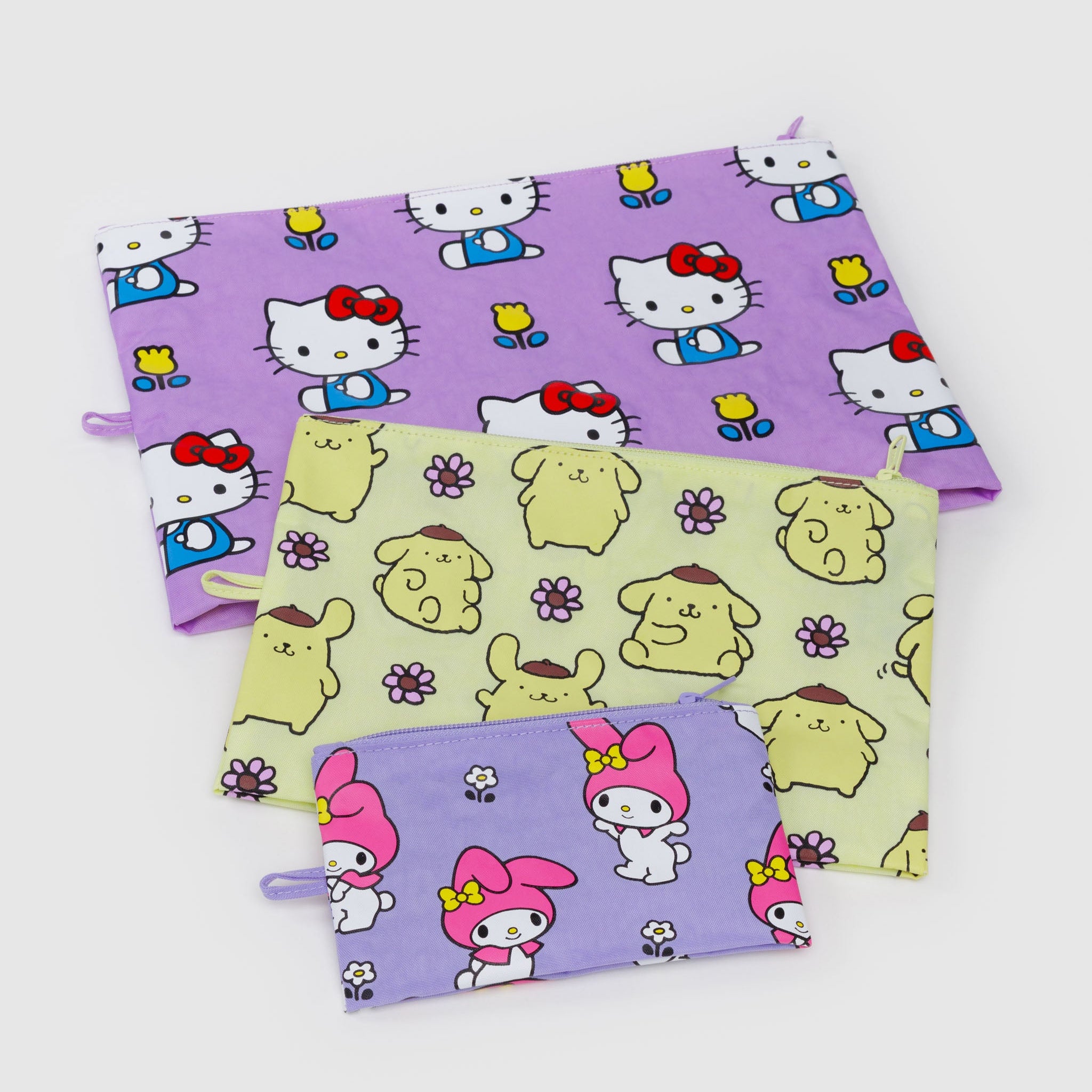 Hello Kitty and Friends x Baggu Go Pouch Set (Fruits + Florals) - 图片 3