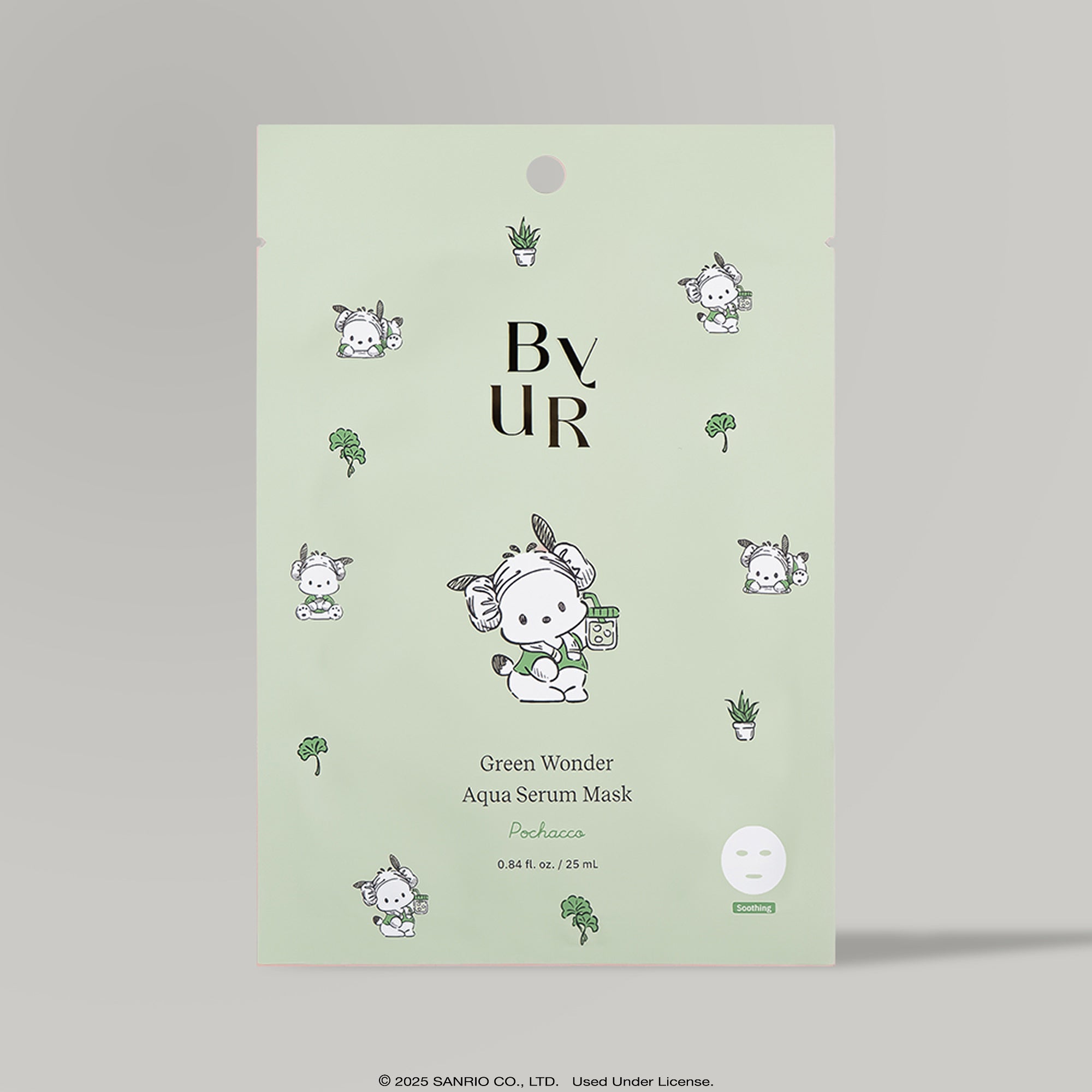 Pochacco x ByUR Green Wonder Aqua Serum Mask (1pc/4pc)