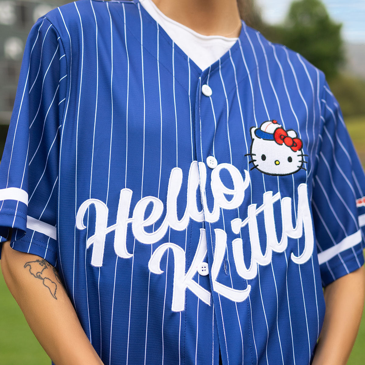 Hello Kitty x JapanLA Baseball Jersey (Blue) - 图片 2