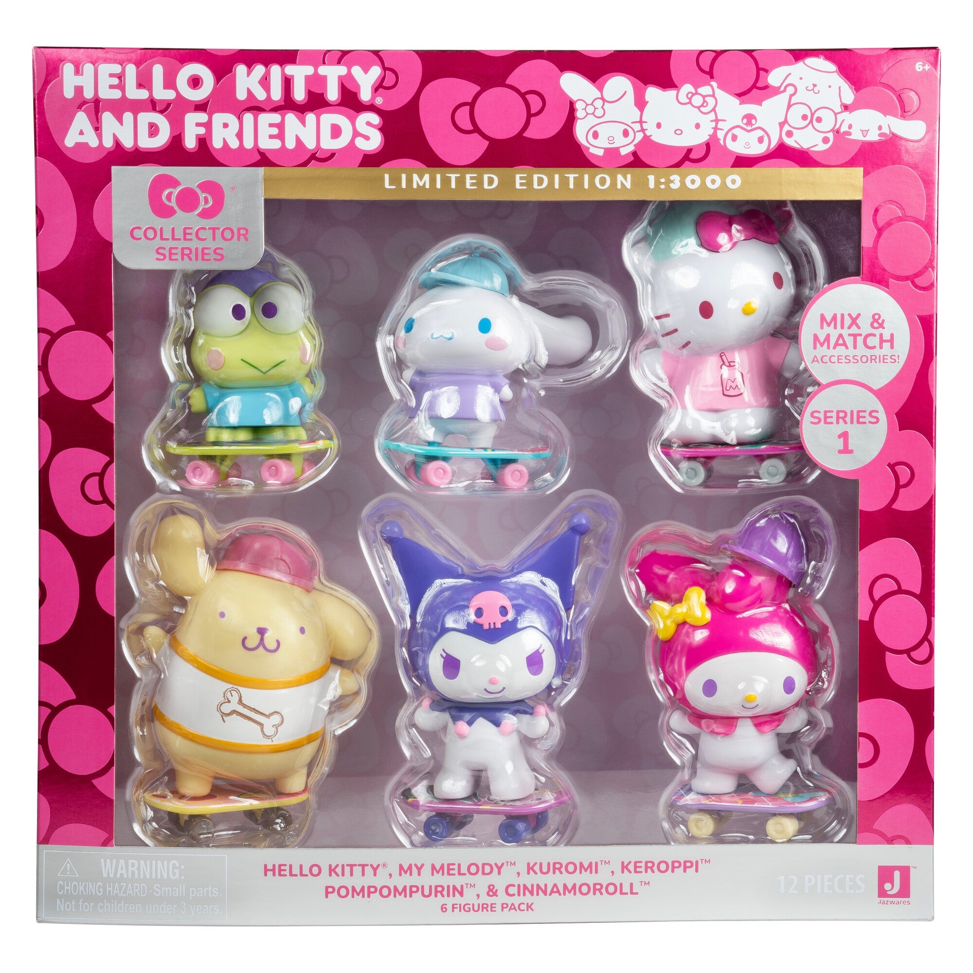 Hello Kitty and Friends 4" Ultra-Premier 6-Pc Figure Set - 图片 2
