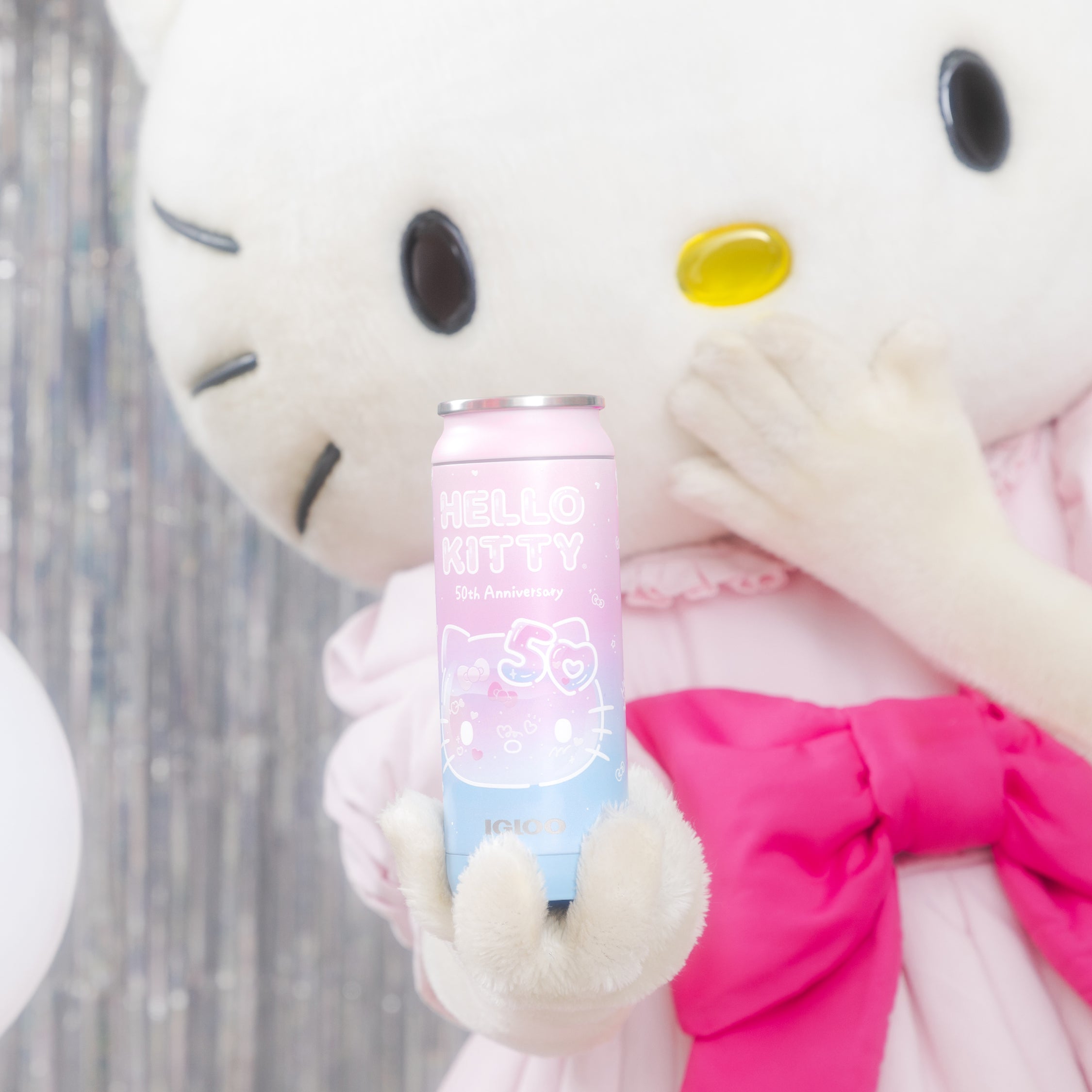 Hello Kitty x Igloo 50th Anniversary 16oz Stainless Steel Can - 图片 2