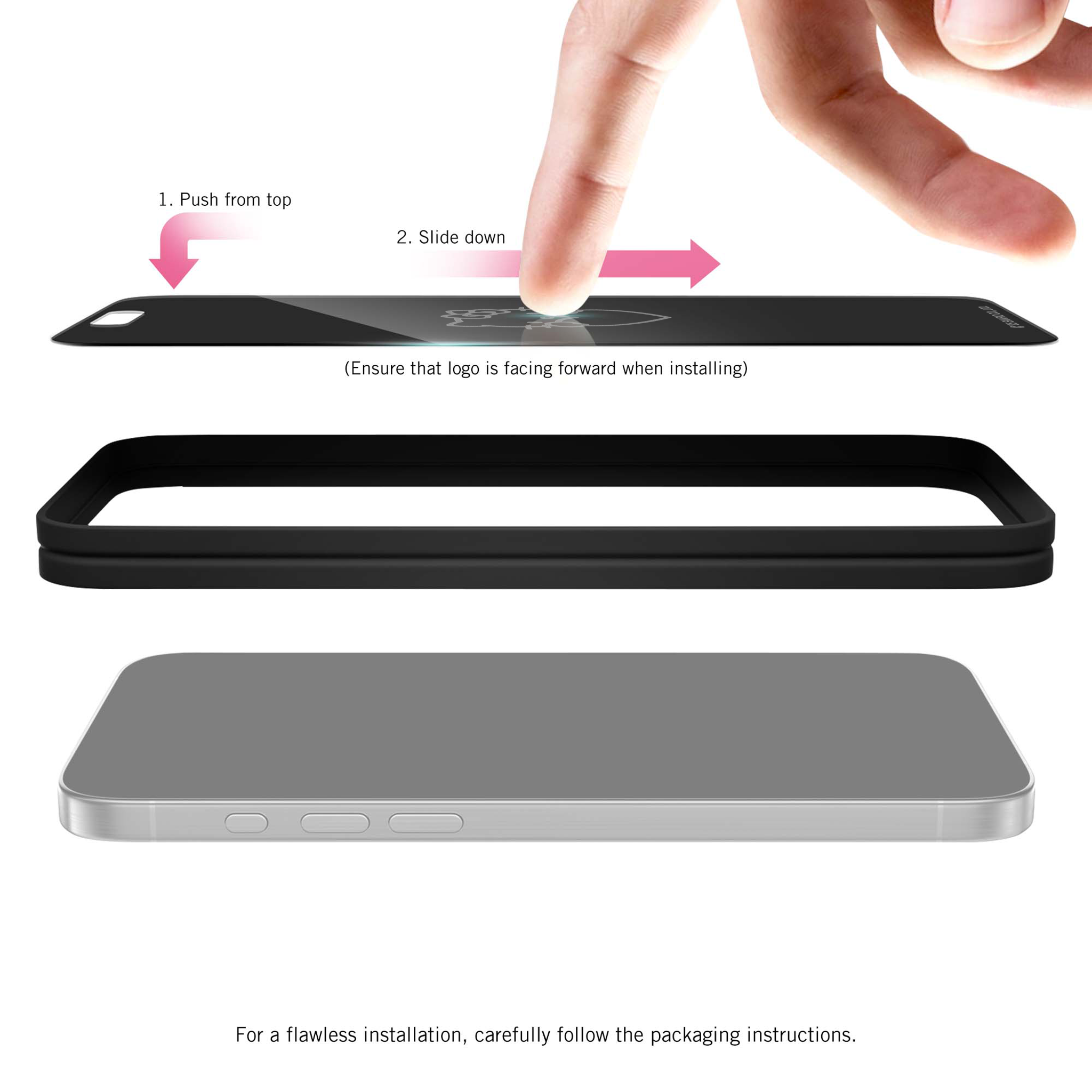 Hello Kitty x Screen Skinz Hands Heart Privacy Screen Protector - 图片 5