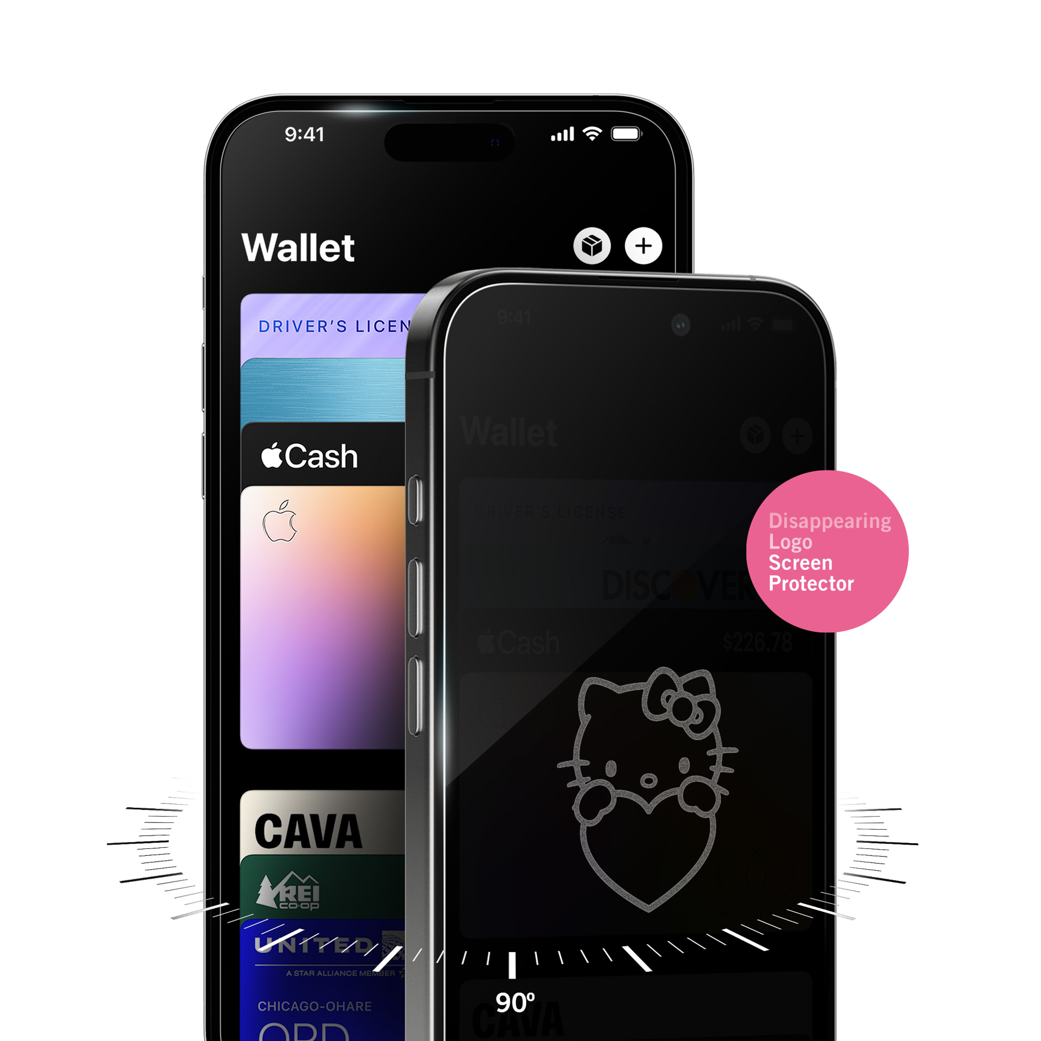 Hello Kitty x Screen Skinz Hands Heart Privacy Screen Protector - 图片 4