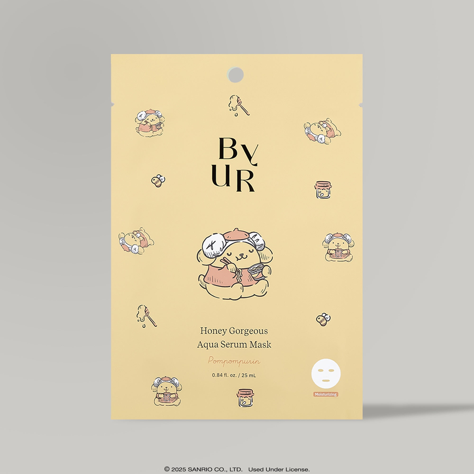 Pompompurin x ByUR Honey Gorgeous Daily Aqua Serum Mask (1pc/4pc)