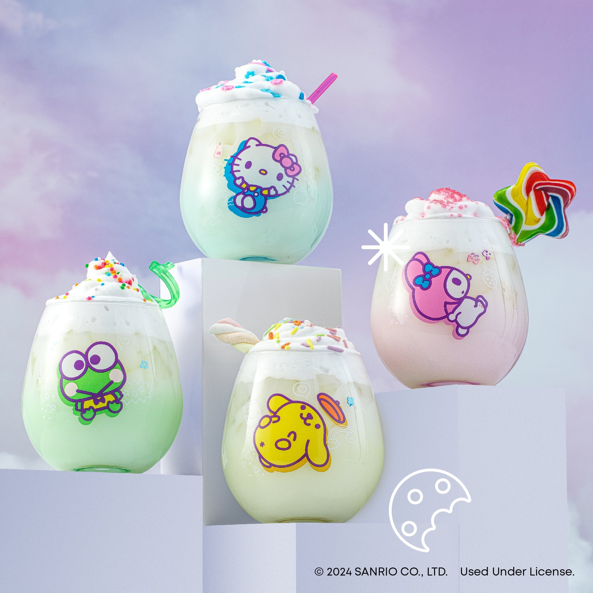 Hello Kitty and Friends Above the Clouds Stemless Glasses (Set of 4) - 图片 2