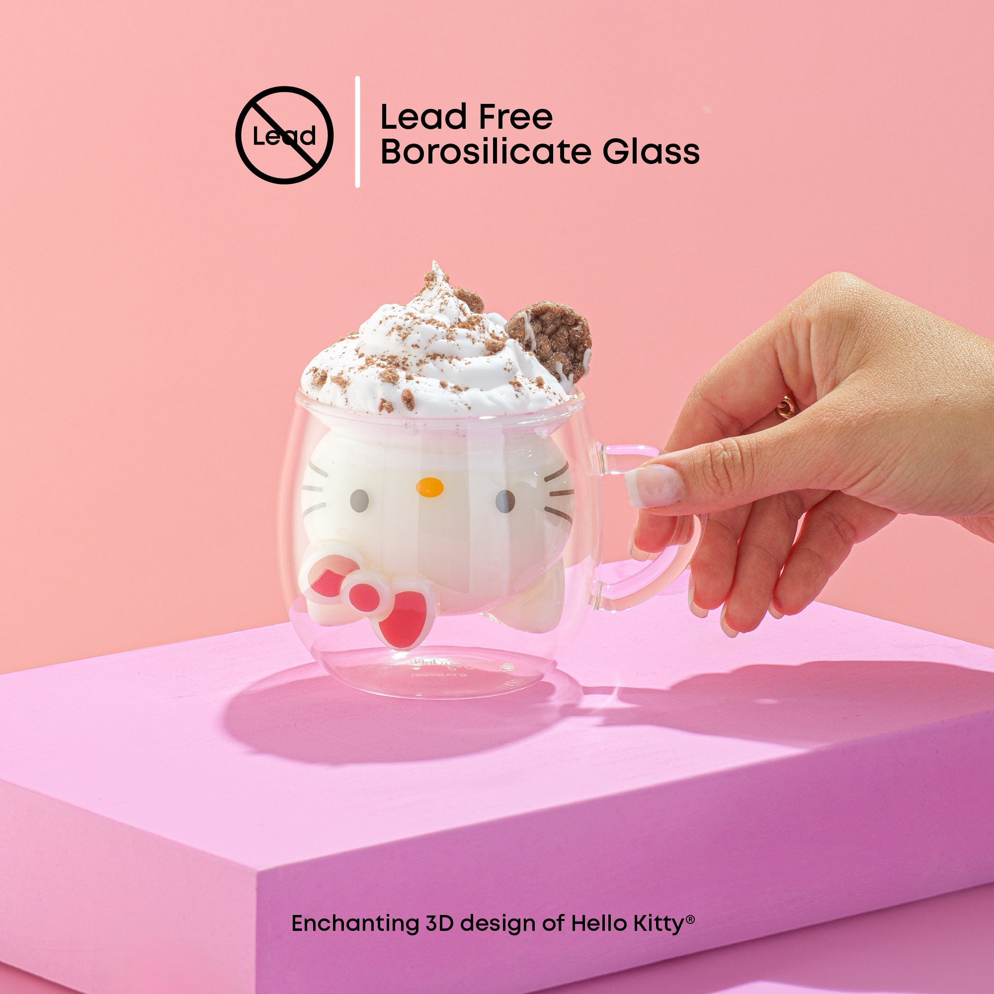 Hello Kitty 3D Double Wall Espresso Glass - 图片 4