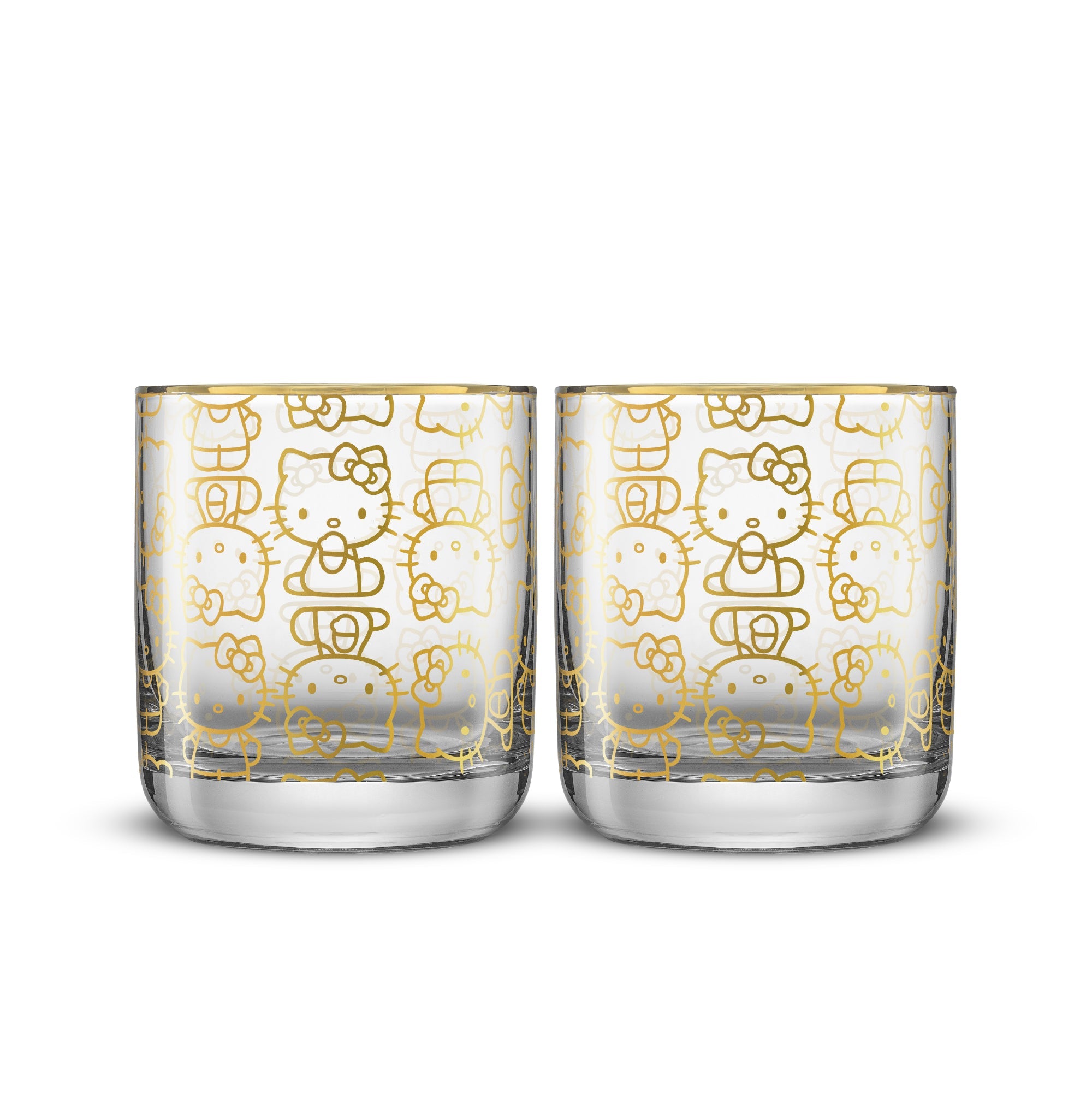 Hello Kitty Charmed Short Drinking Glasses (Set of 2)