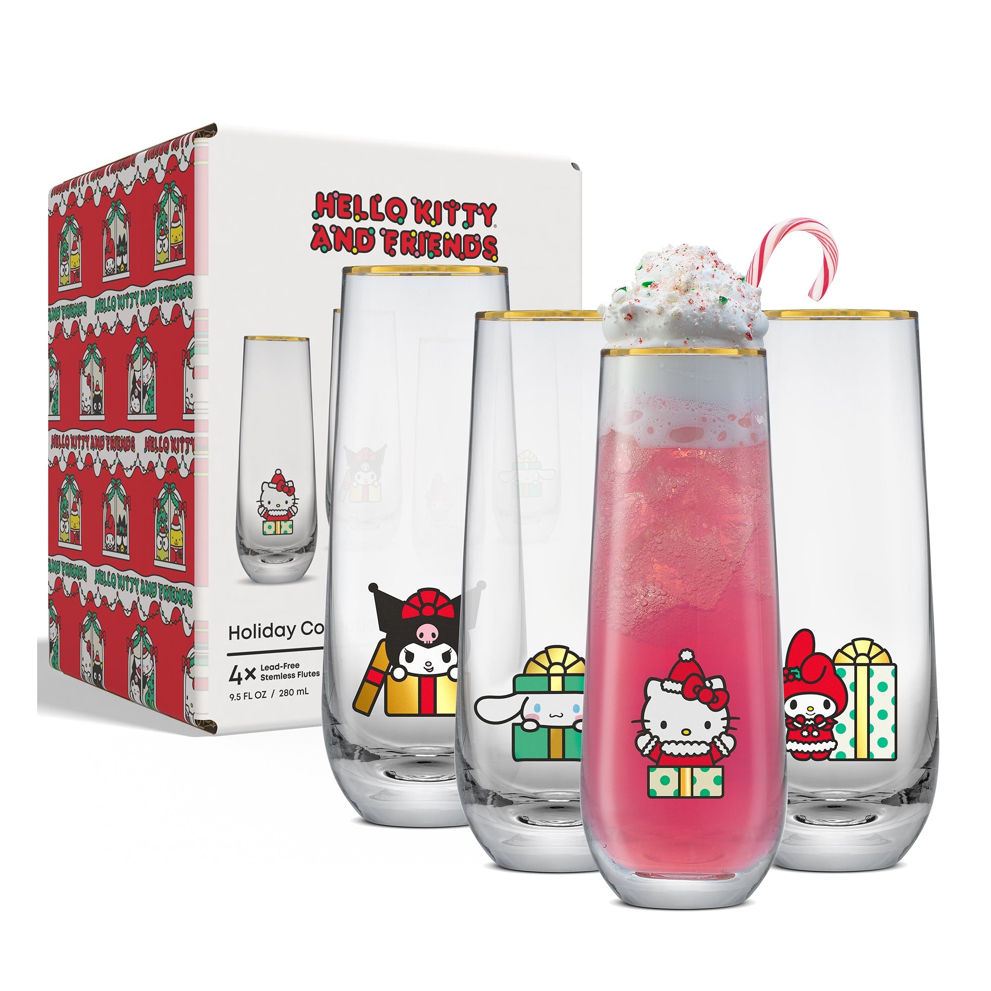 Hello Kitty and Friends Holiday Stemless Flutes - 图片 9