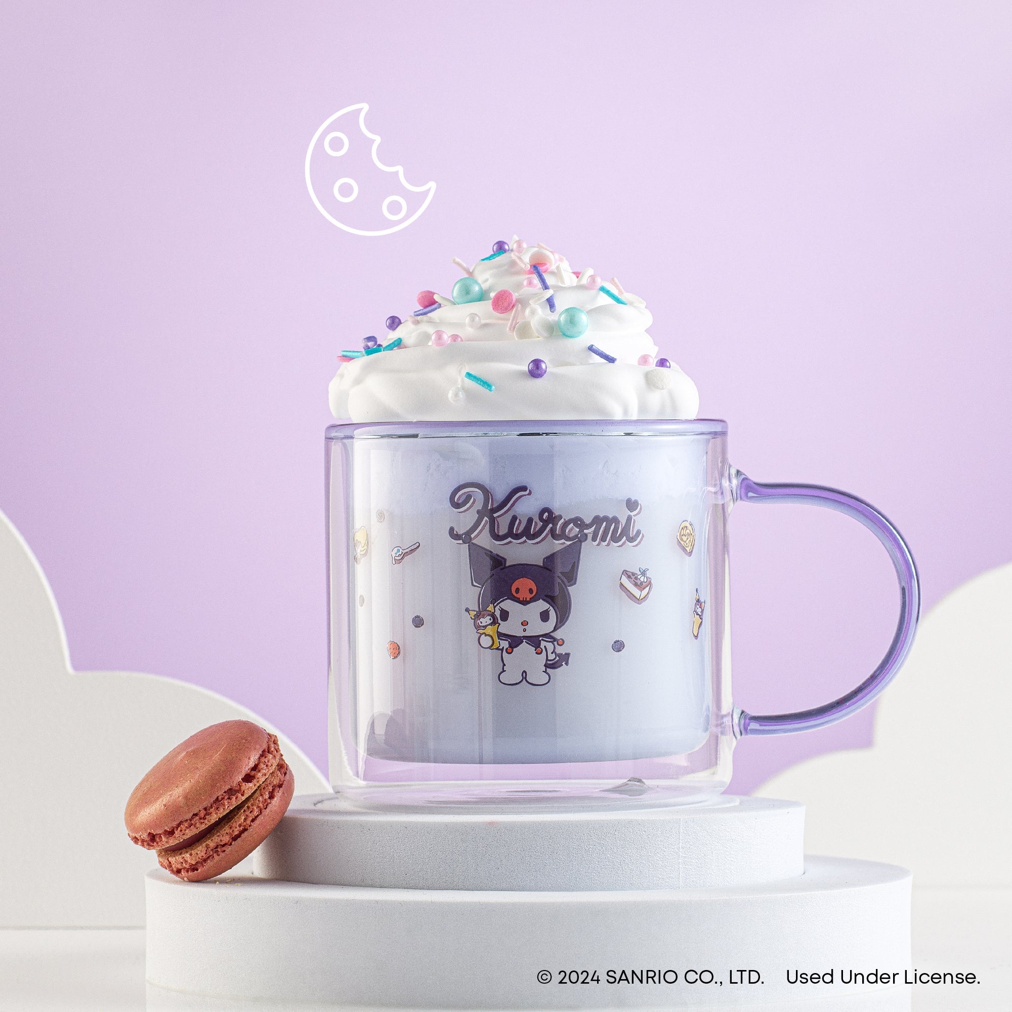 Kuromi Double Wall Coffee Mug - 图片 2