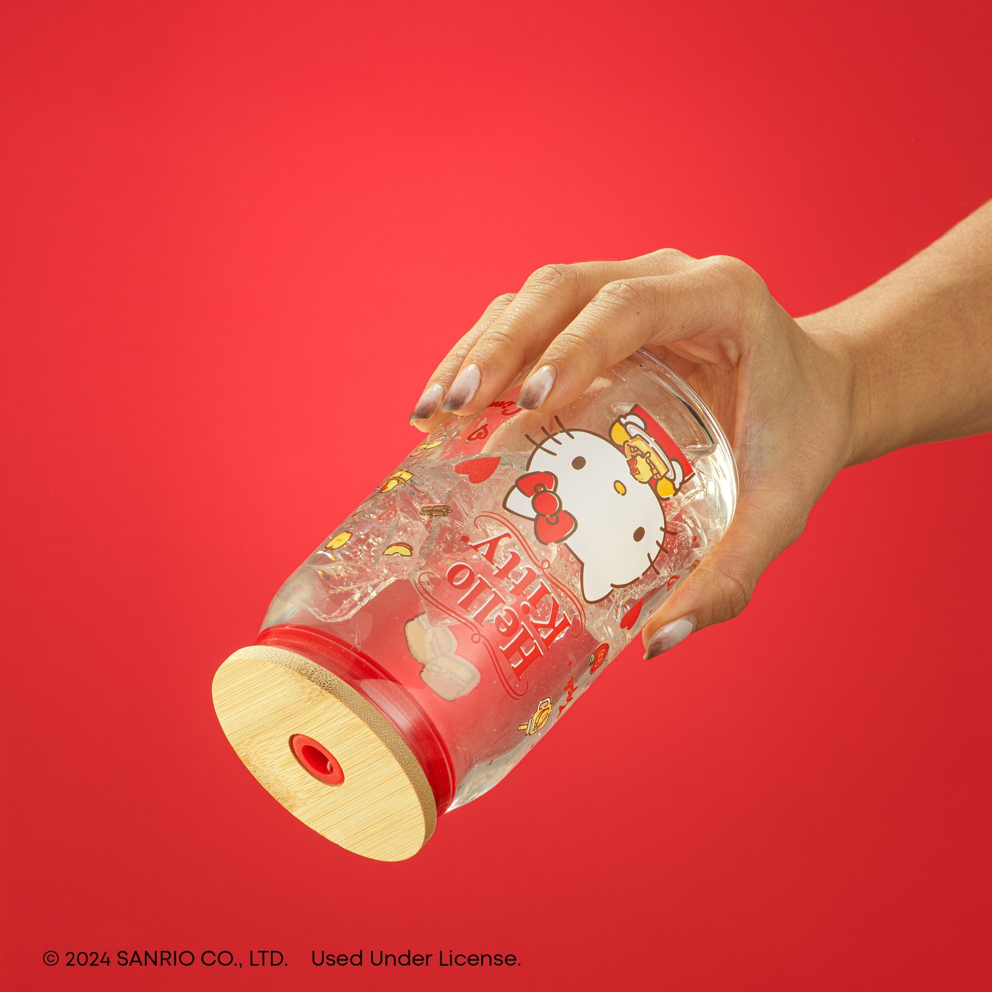 Hello Kitty Favorite Flavor Lidded Glass Tumbler - 图片 11