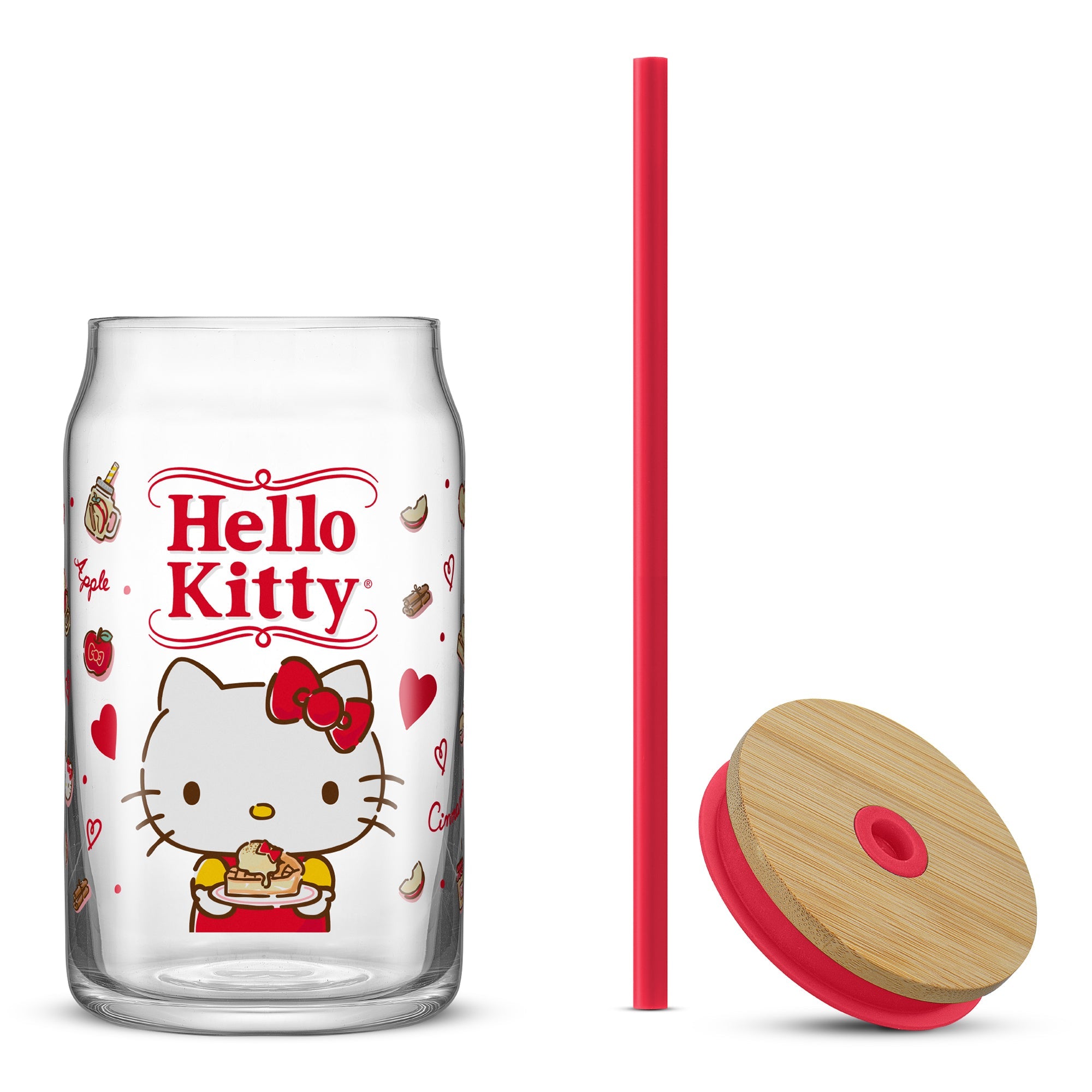 Hello Kitty Favorite Flavor Lidded Glass Tumbler - 图片 8