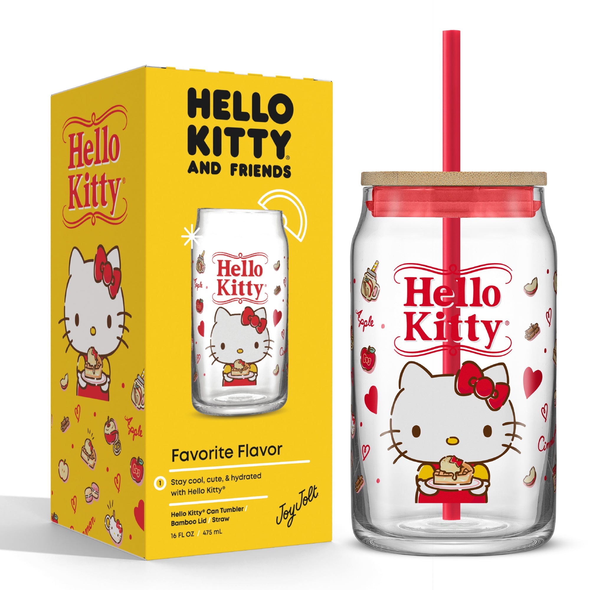 Hello Kitty Favorite Flavor Lidded Glass Tumbler - 图片 9