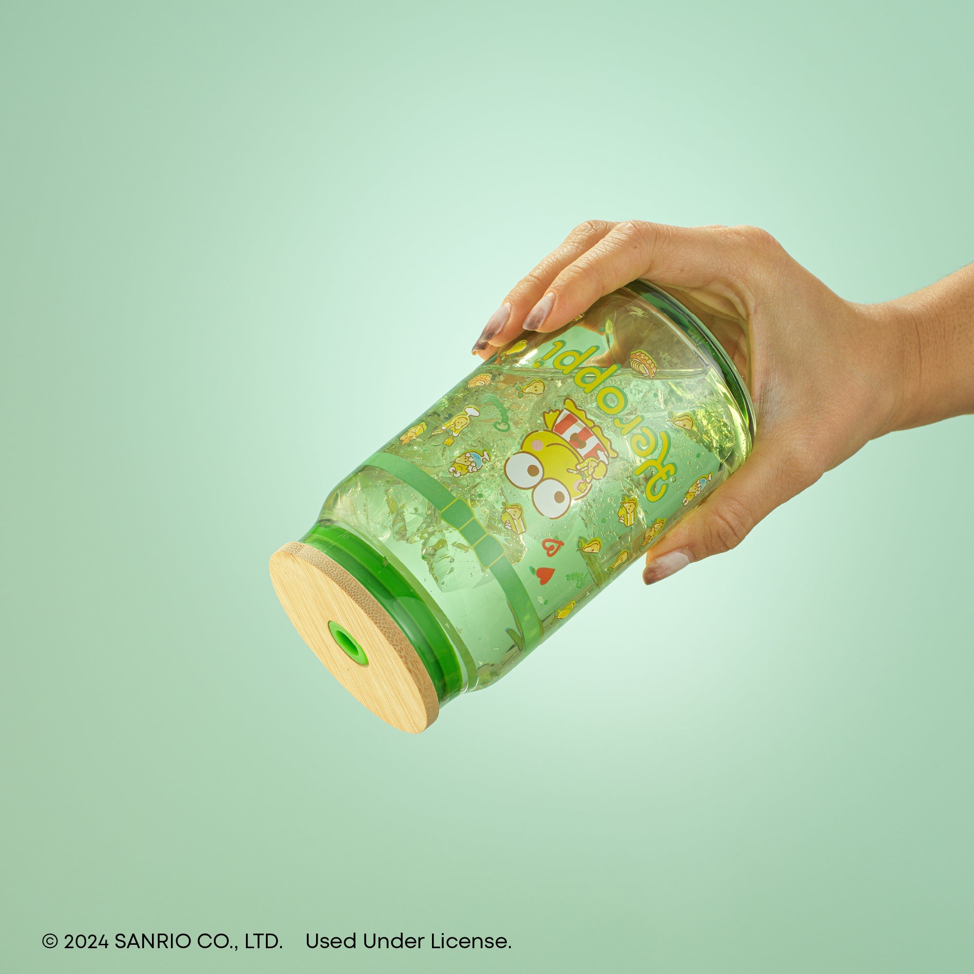 Keroppi Favorite Flavor Lidded Glass Tumbler - 图片 11