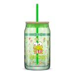 Keroppi Favorite Flavor Lidded Glass Tumbler