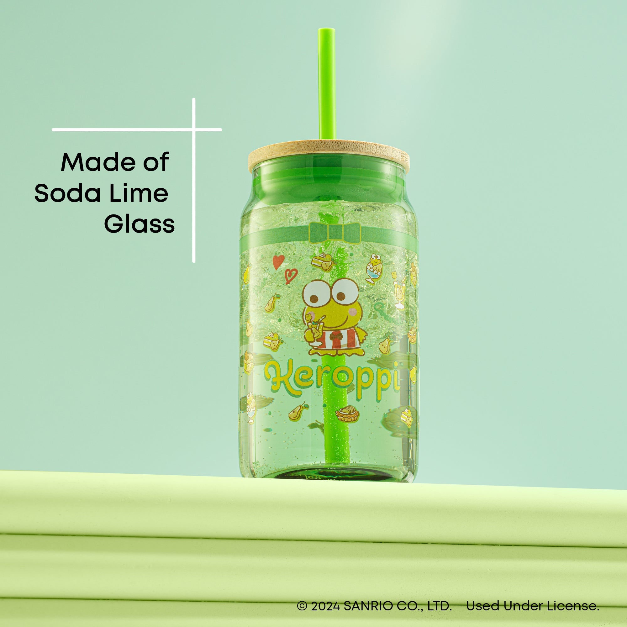 Keroppi Favorite Flavor Lidded Glass Tumbler - 图片 5