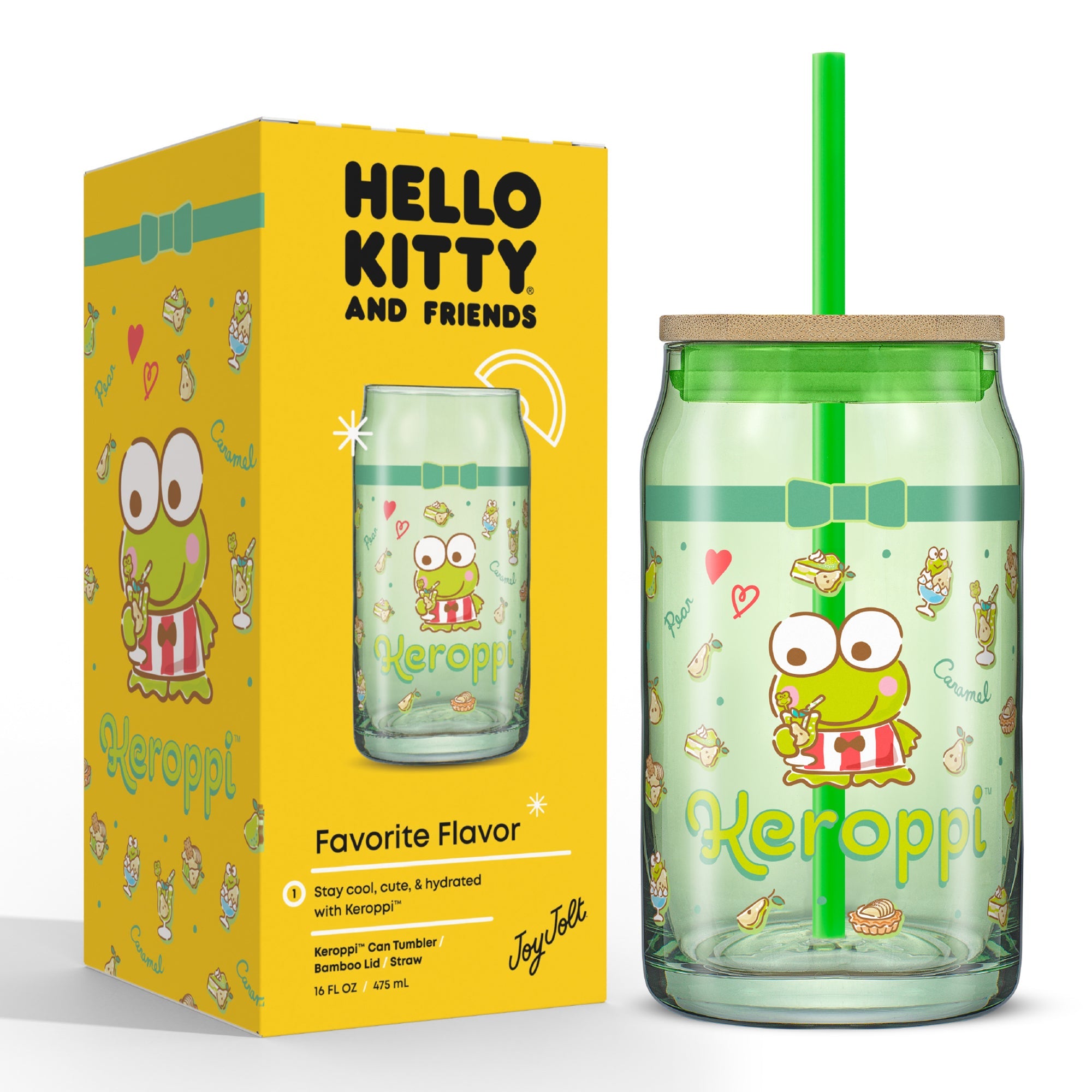 Keroppi Favorite Flavor Lidded Glass Tumbler - 图片 9