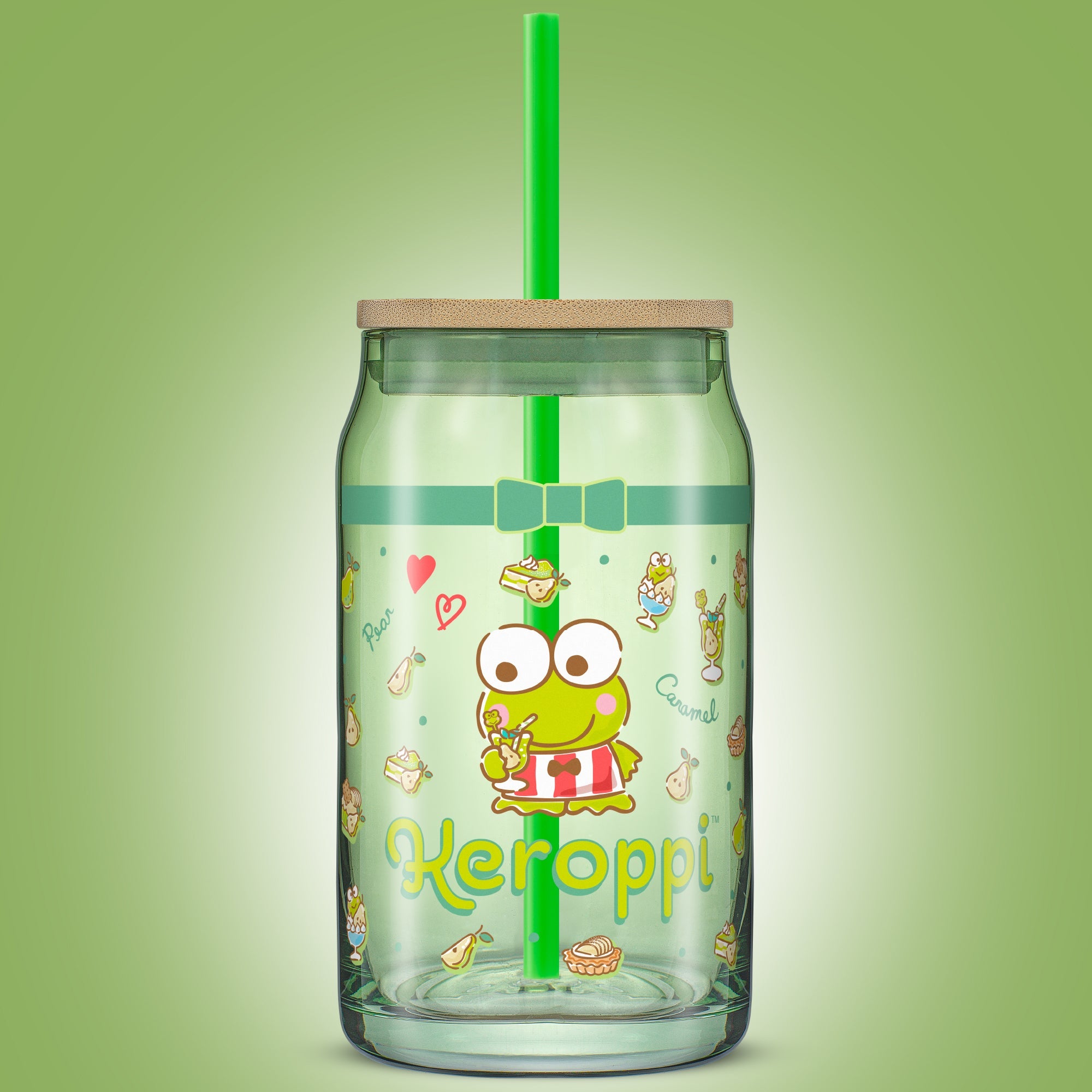 Keroppi Favorite Flavor Lidded Glass Tumbler - 图片 2