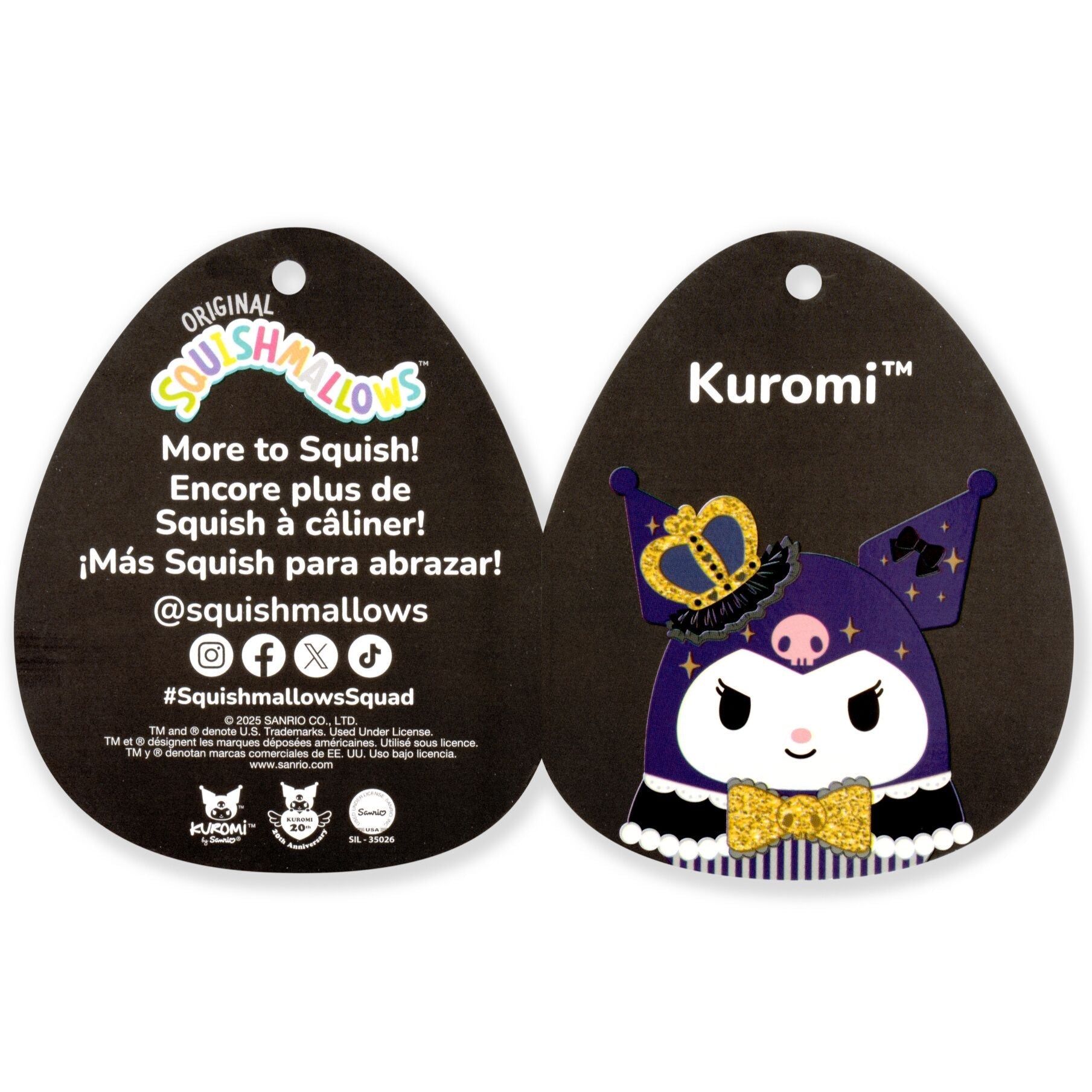 Kuromi 12" Squishmallows (20th Anniversary) - 图片 8