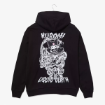 Kuromi x Liquid Death Tonal Logo Hoodie (Deep Black)