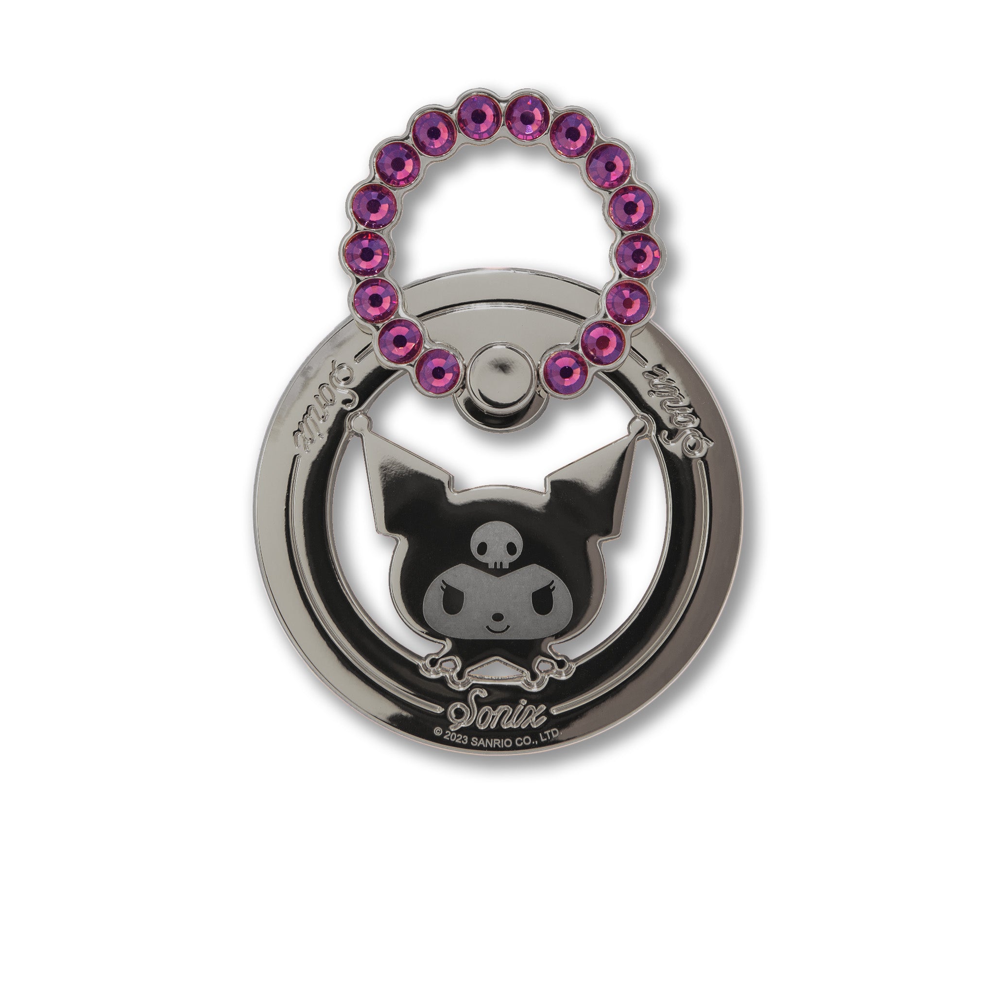 Kuromi x Sonix Rhinestone Magnetic Ring - 图片 3