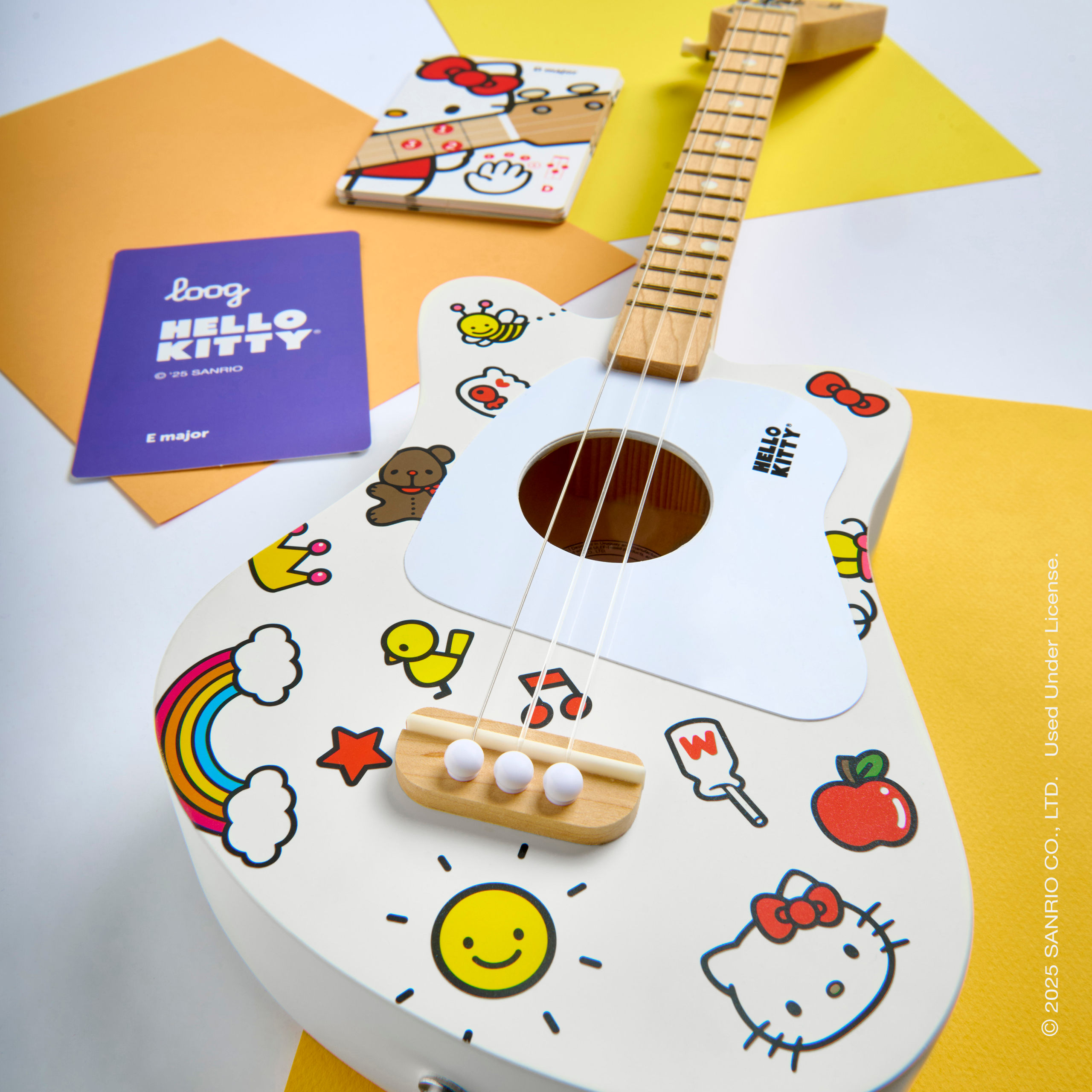 Hello Kitty x Loog Kids Mini Acoustic Guitar (White) - 图片 5