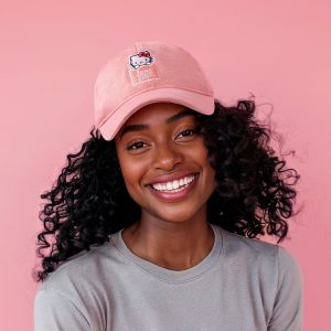 Hello Kitty x Love Your Melon Speckled Hero Cap (Pink)