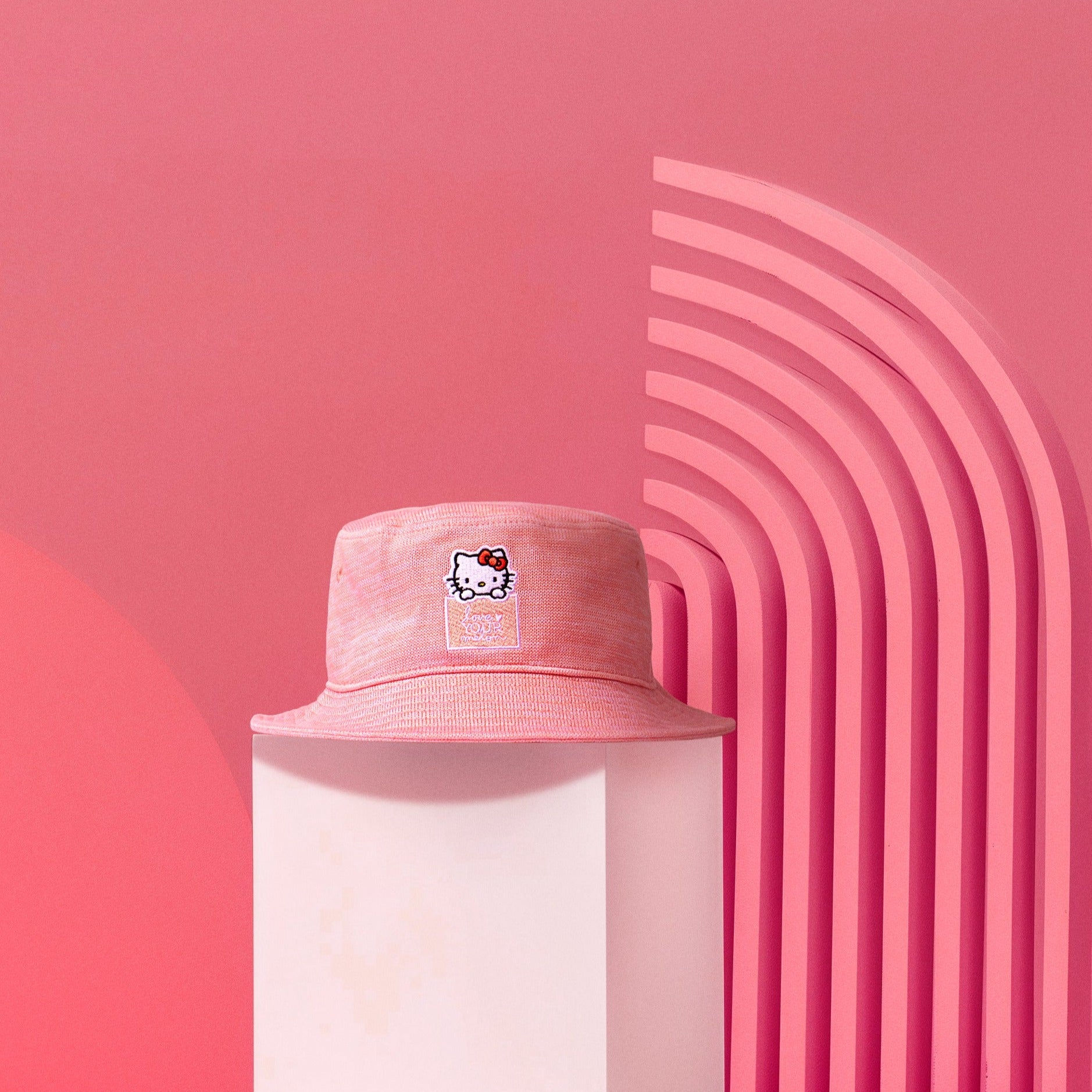 Hello Kitty x Love Your Melon Speckled Hero Bucket Hat (Pink) - 图片 4