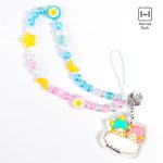 LittleTwinStars Beaded Charm Mobile Phone Wrist Strap