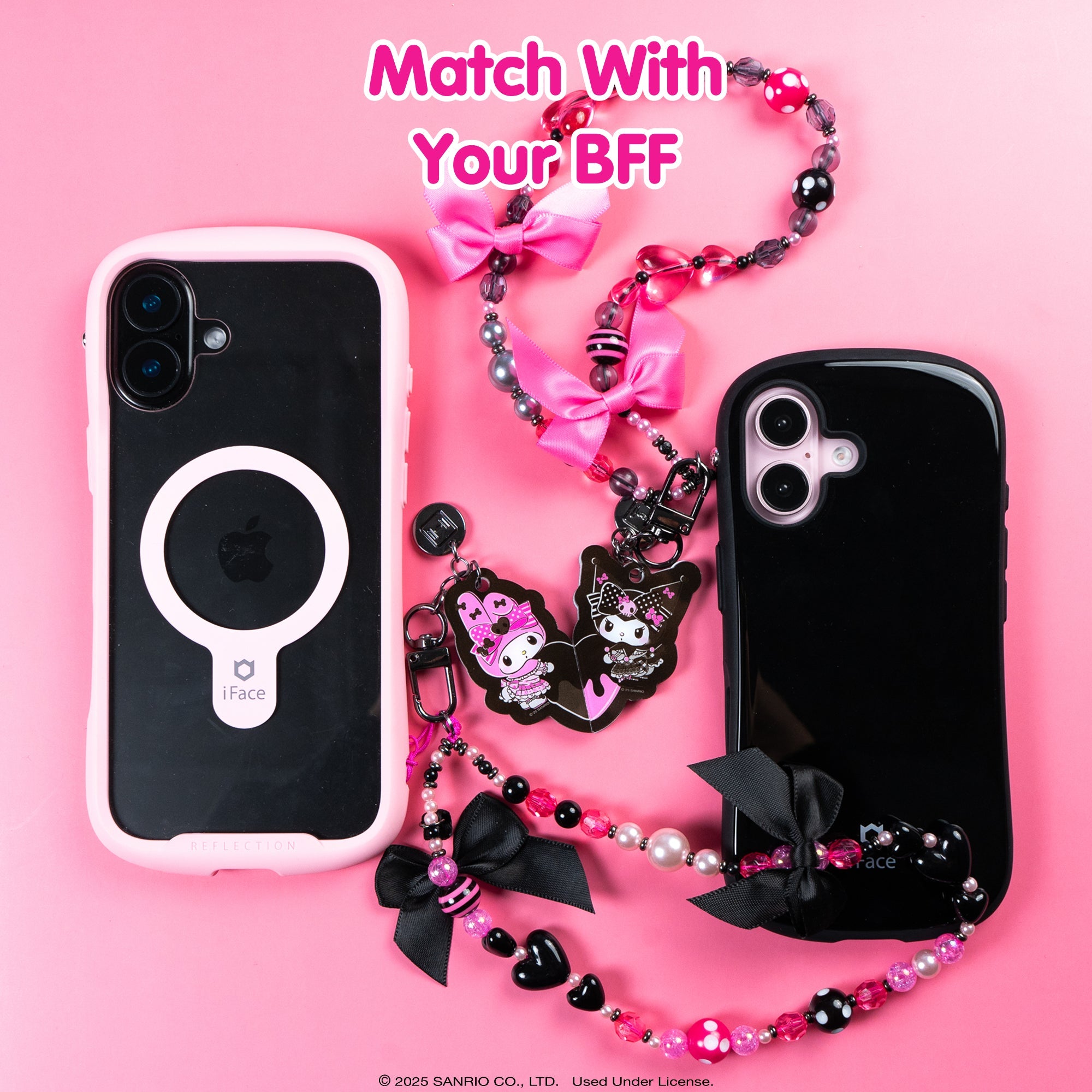 My Melody 50th & Kuromi 20th Anniversary 2-pc Bead Charm Strap Set - 图片 4