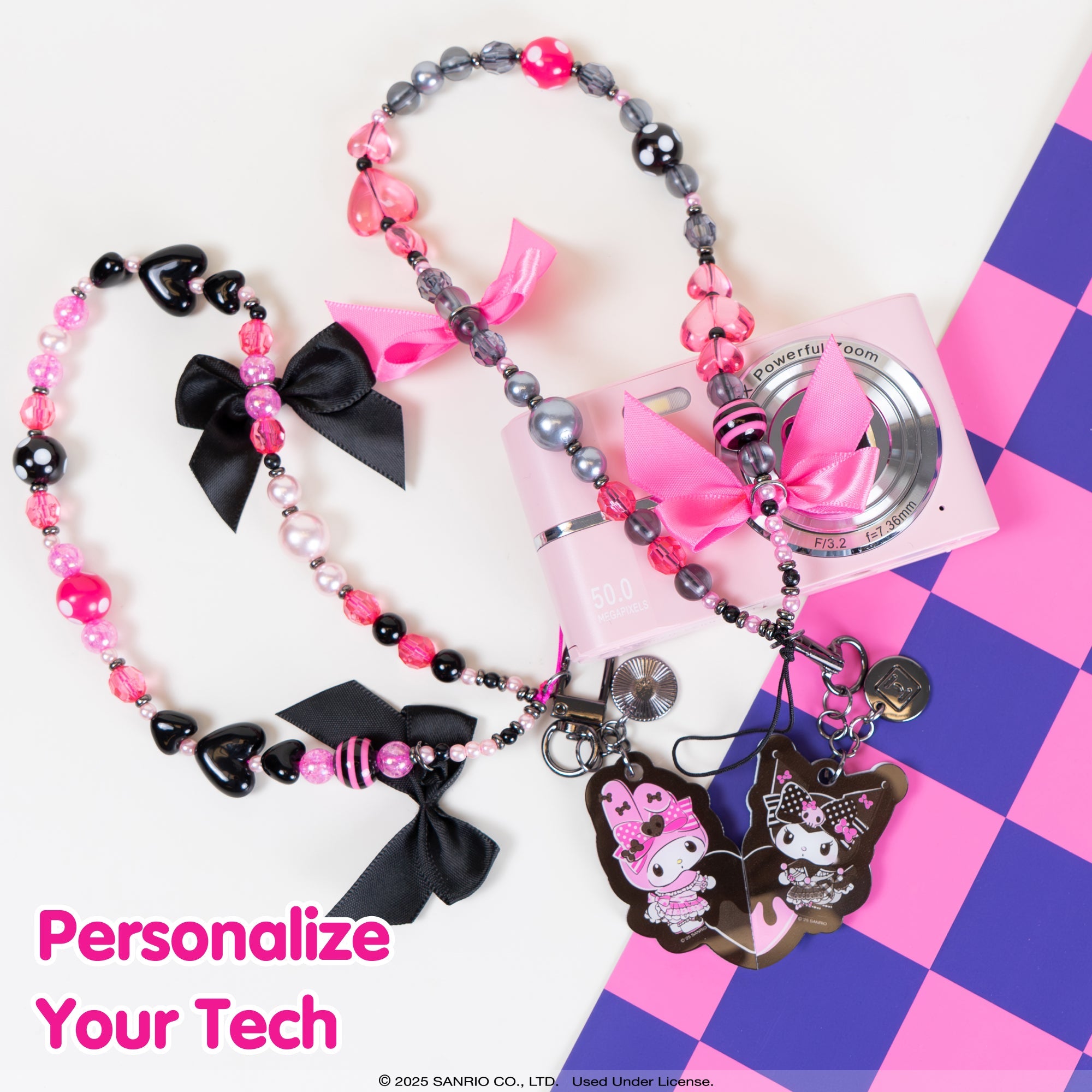 My Melody 50th & Kuromi 20th Anniversary 2-pc Bead Charm Strap Set - 图片 5