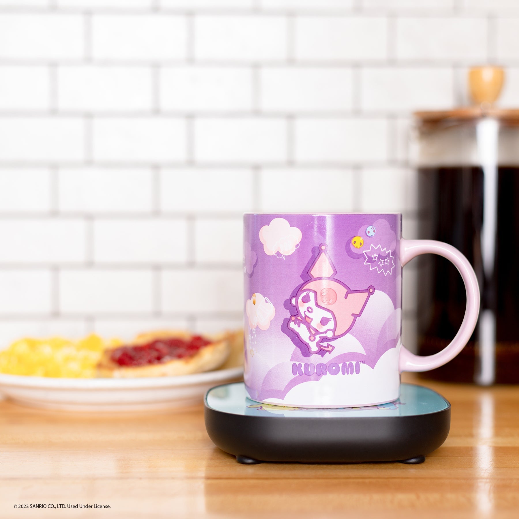 Kuromi Coffee Mug & Warmer Set - 图片 4